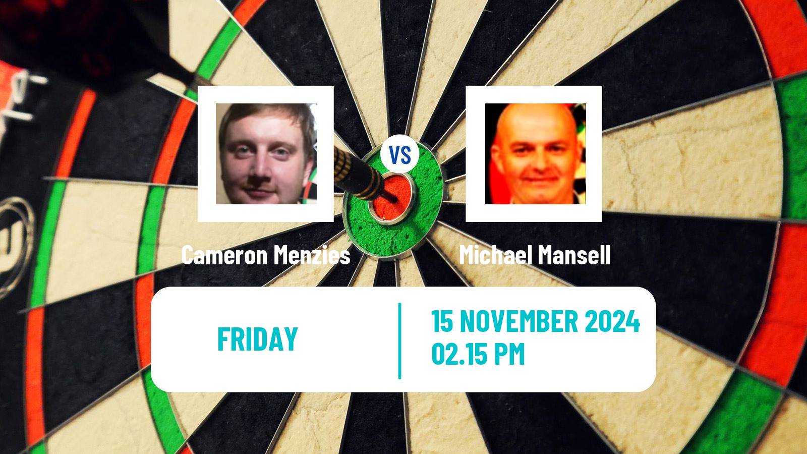 Darts Grand Slam Cameron Menzies - Michael Mansell