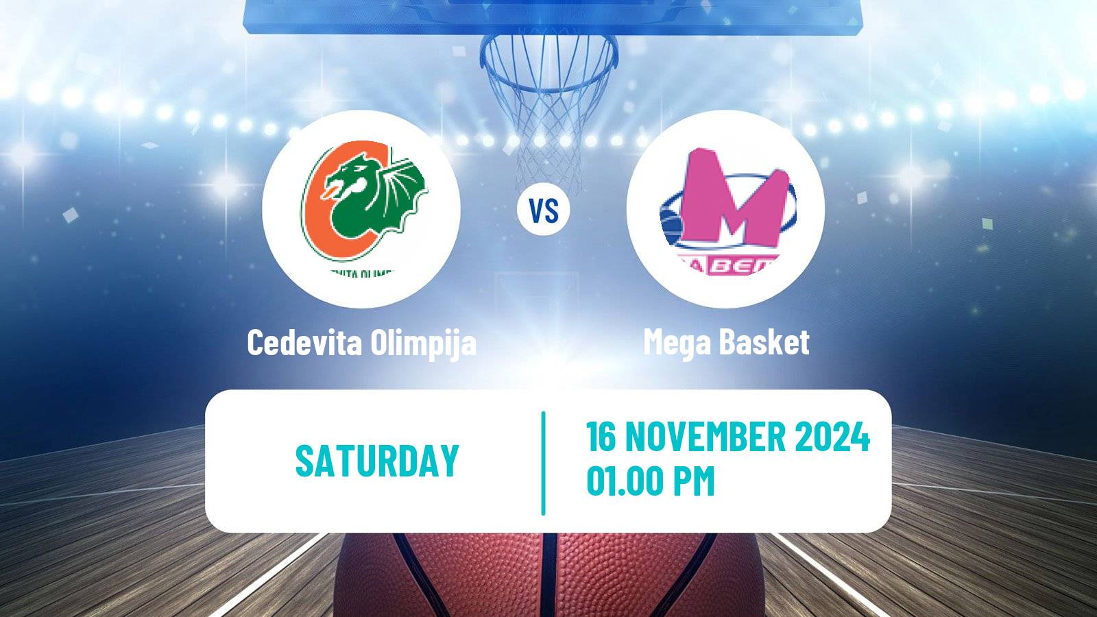 Basketball Adriatic League Cedevita Olimpija - Mega Basket