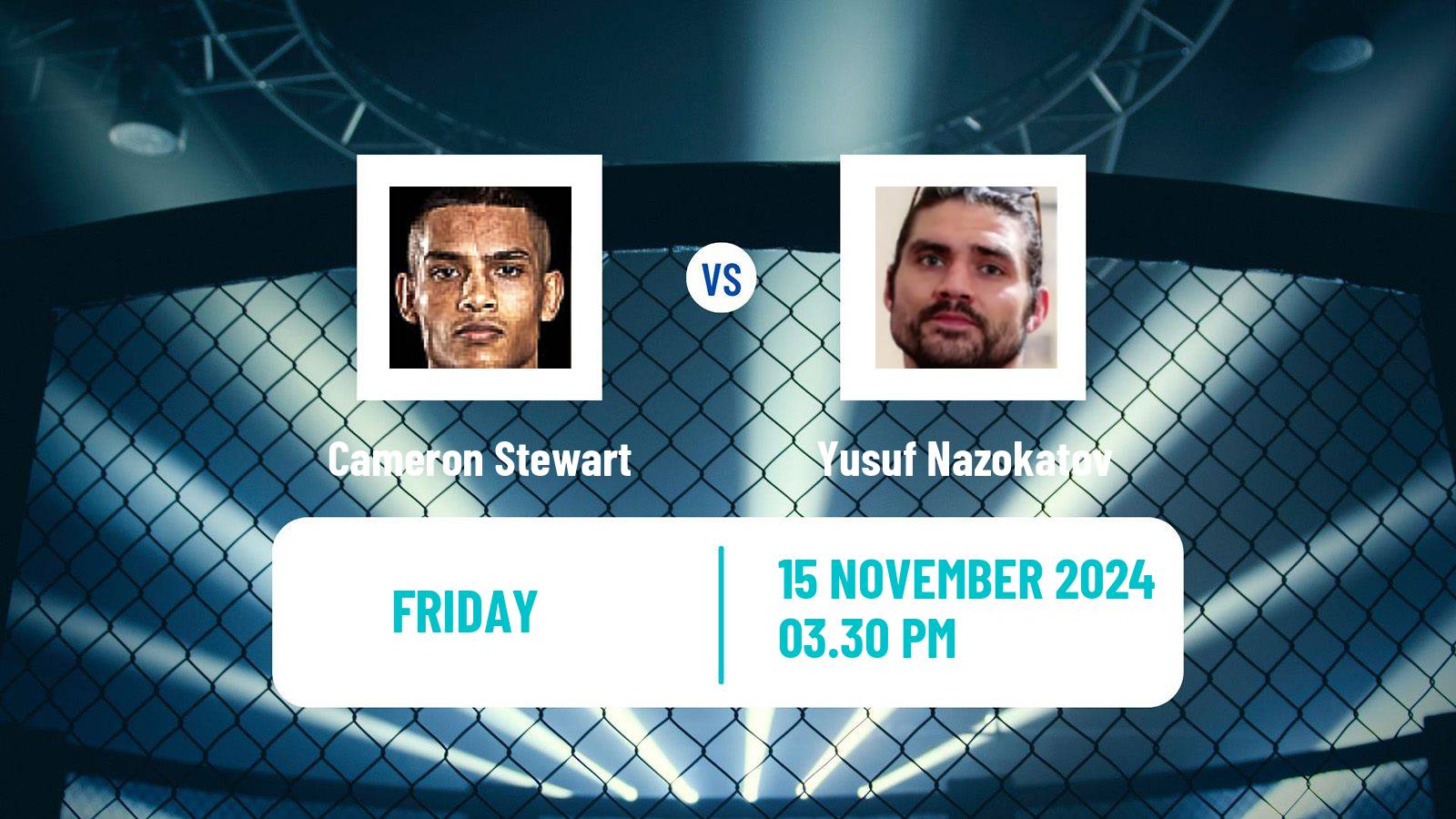 MMA Lightweight Cage Warriors Men Cameron Stewart - Yusuf Nazokatov