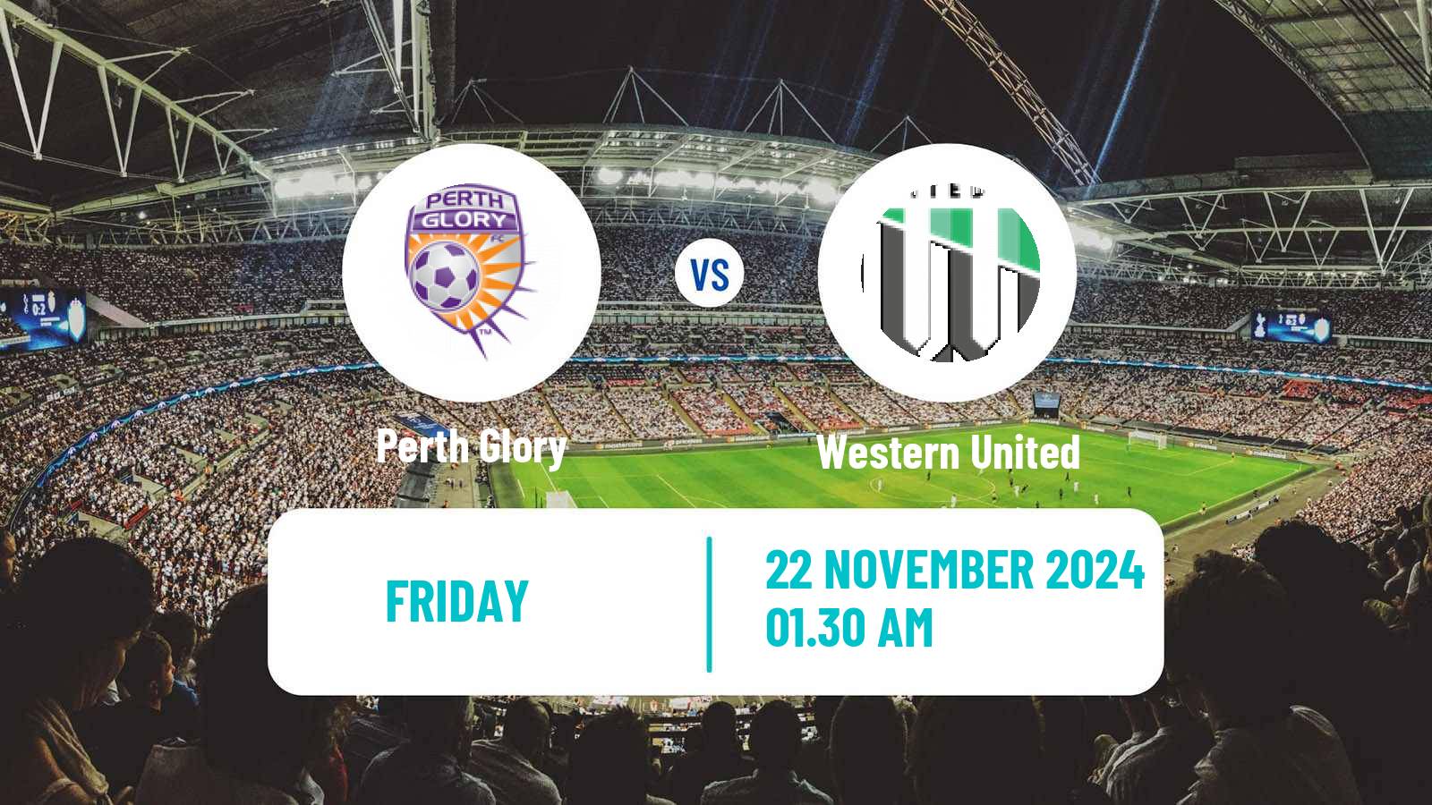 Soccer Australian A-League Perth Glory - Western United