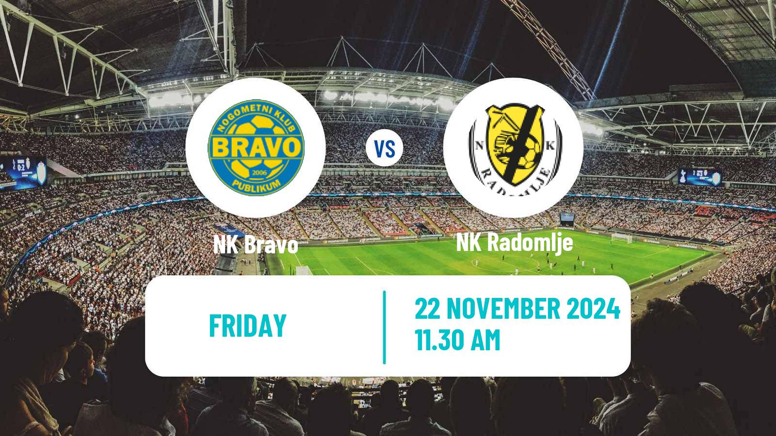 Soccer Slovenian PrvaLiga NK Bravo - Radomlje