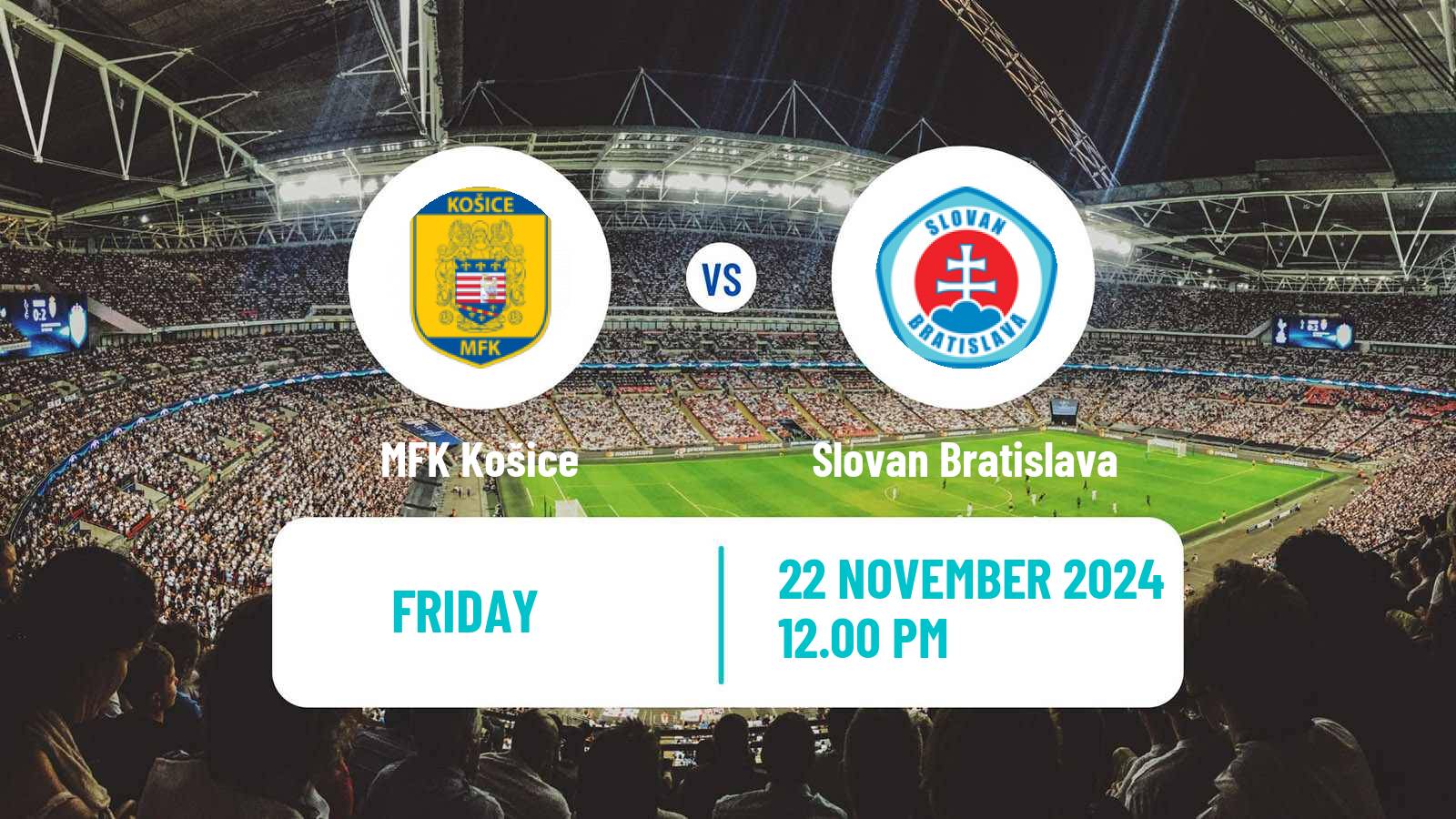 Soccer Slovak Superliga MFK Košice - Slovan Bratislava