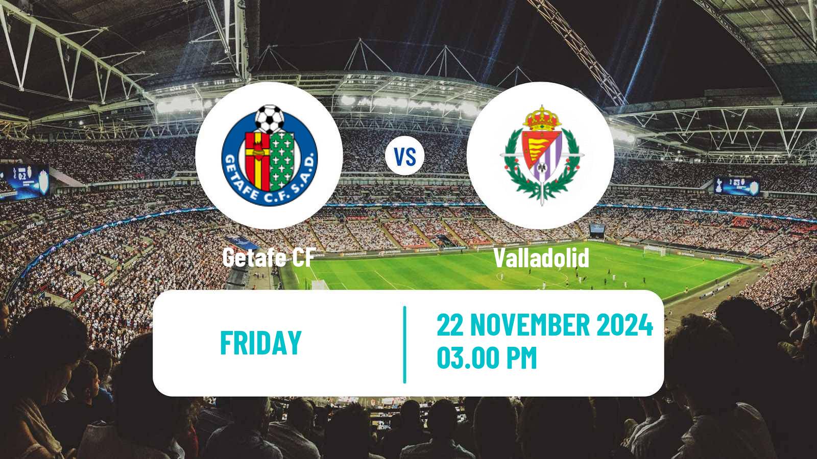 Soccer Spanish LaLiga Getafe - Valladolid