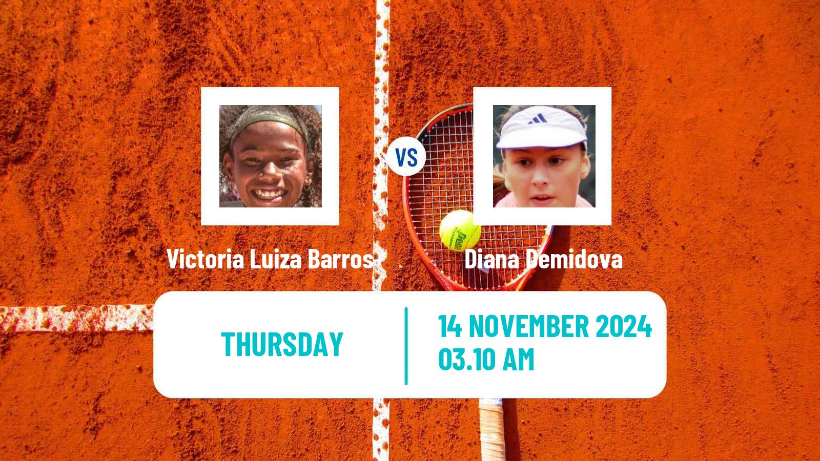 Tennis ITF W15 Antalya 16 Women Victoria Luiza Barros - Diana Demidova