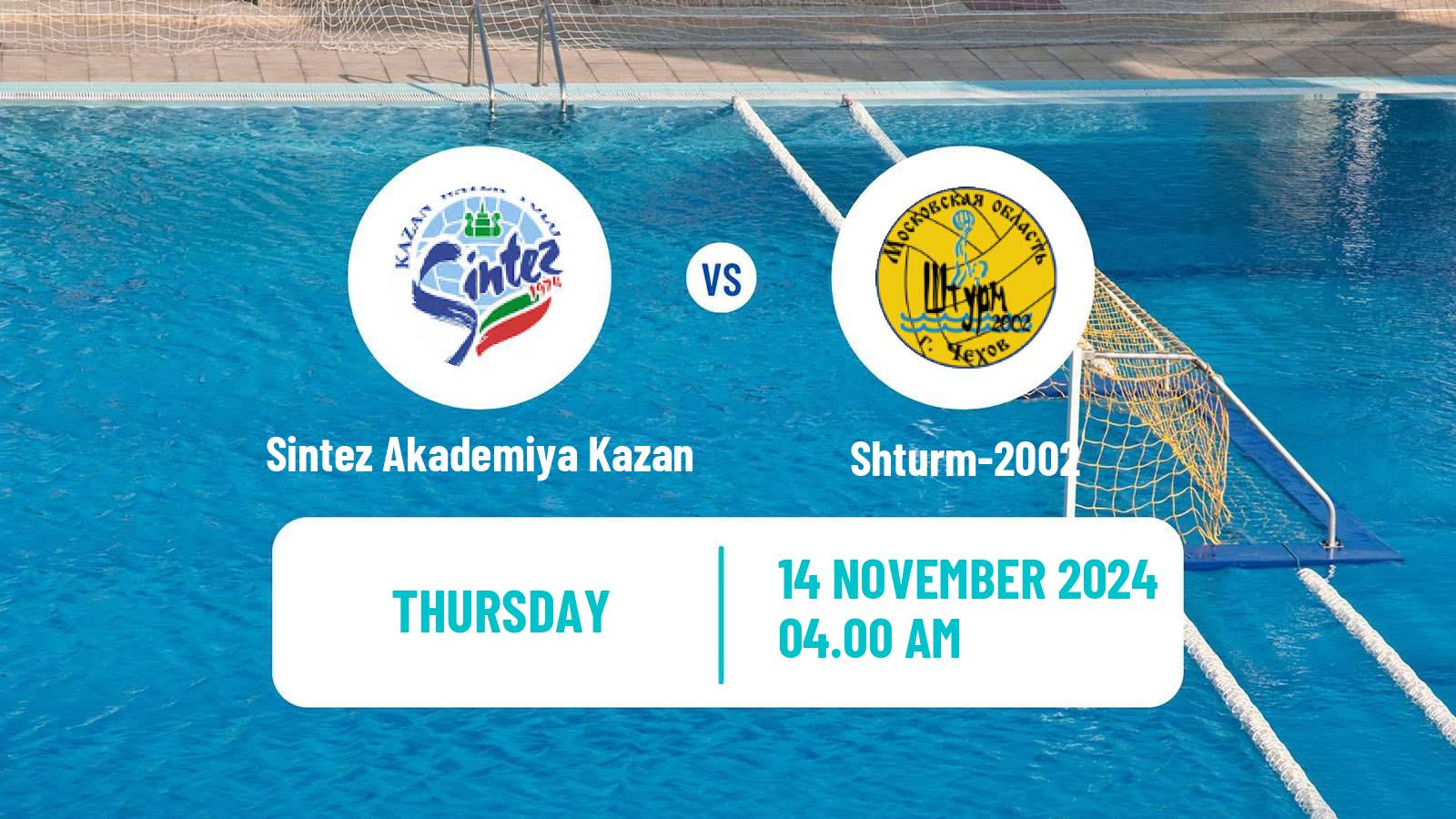 Water polo Russian Championship Water Polo Sintez Akademiya Kazan - Shturm-2002