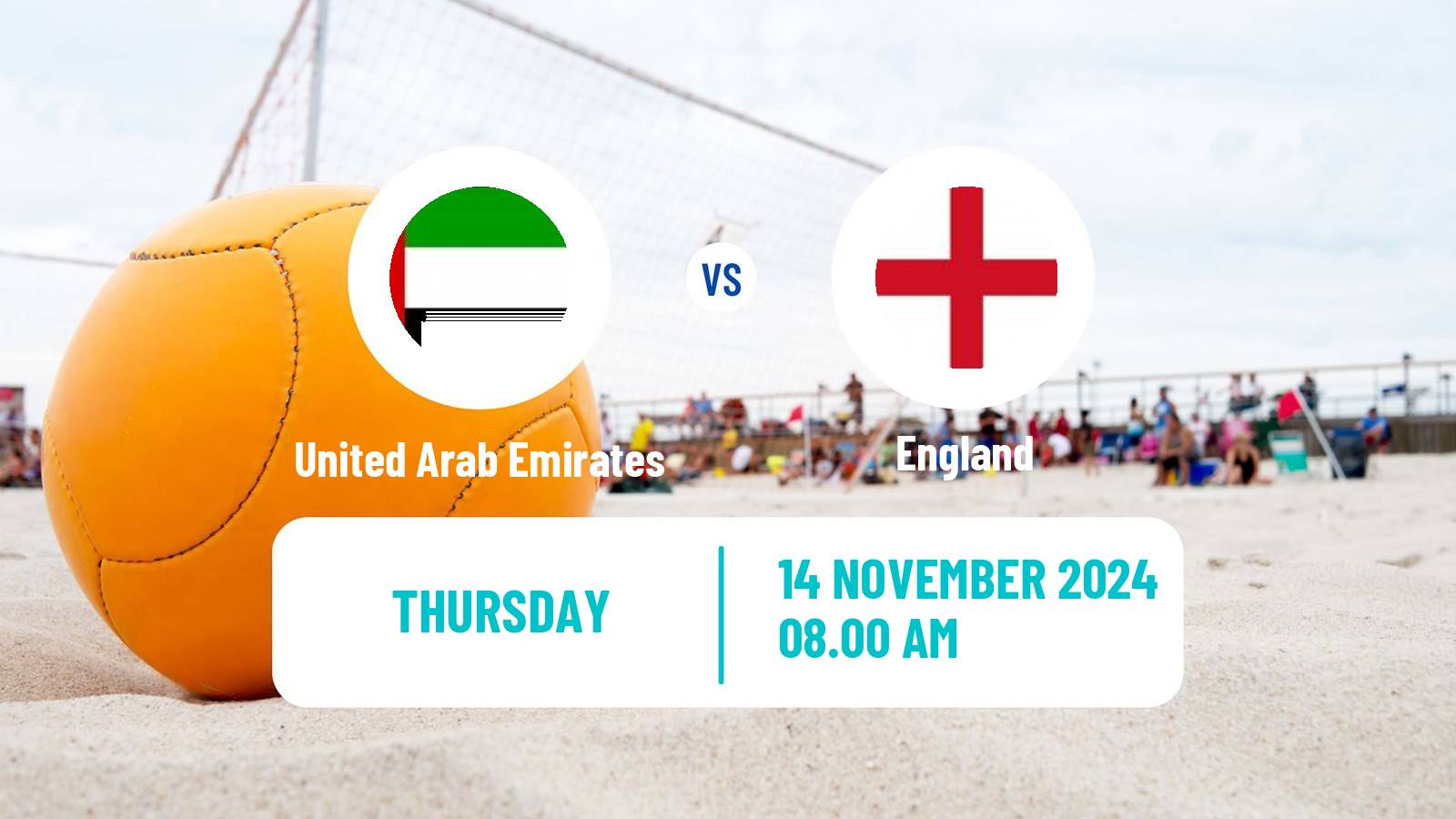 Beach soccer Neom Cup United Arab Emirates - England