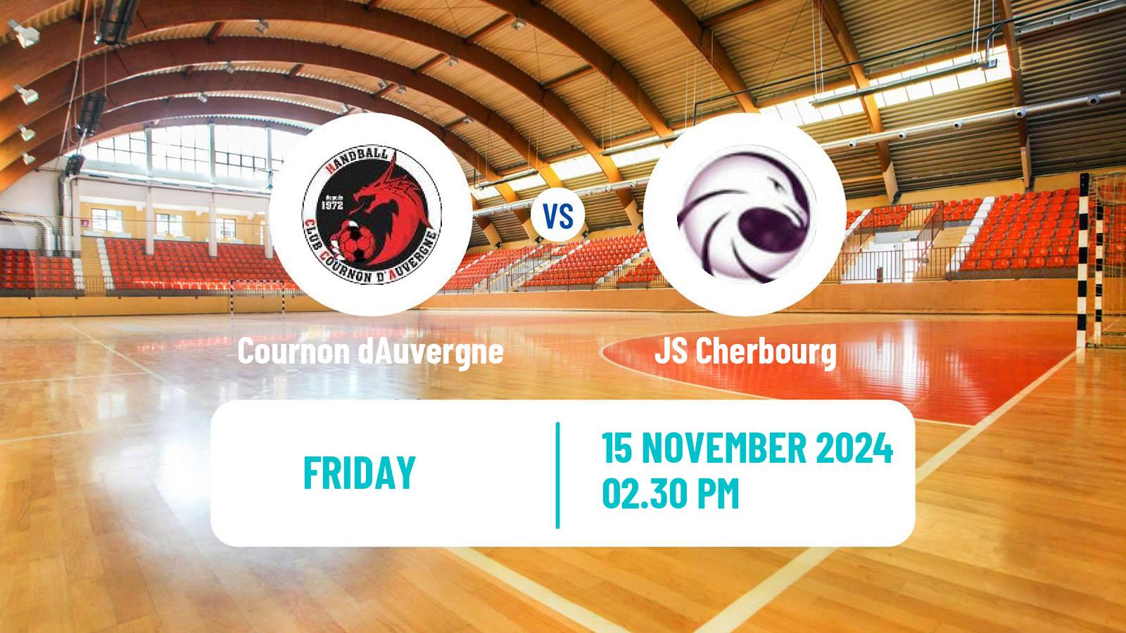 Handball French Proligue Handball Cournon dAuvergne - Cherbourg