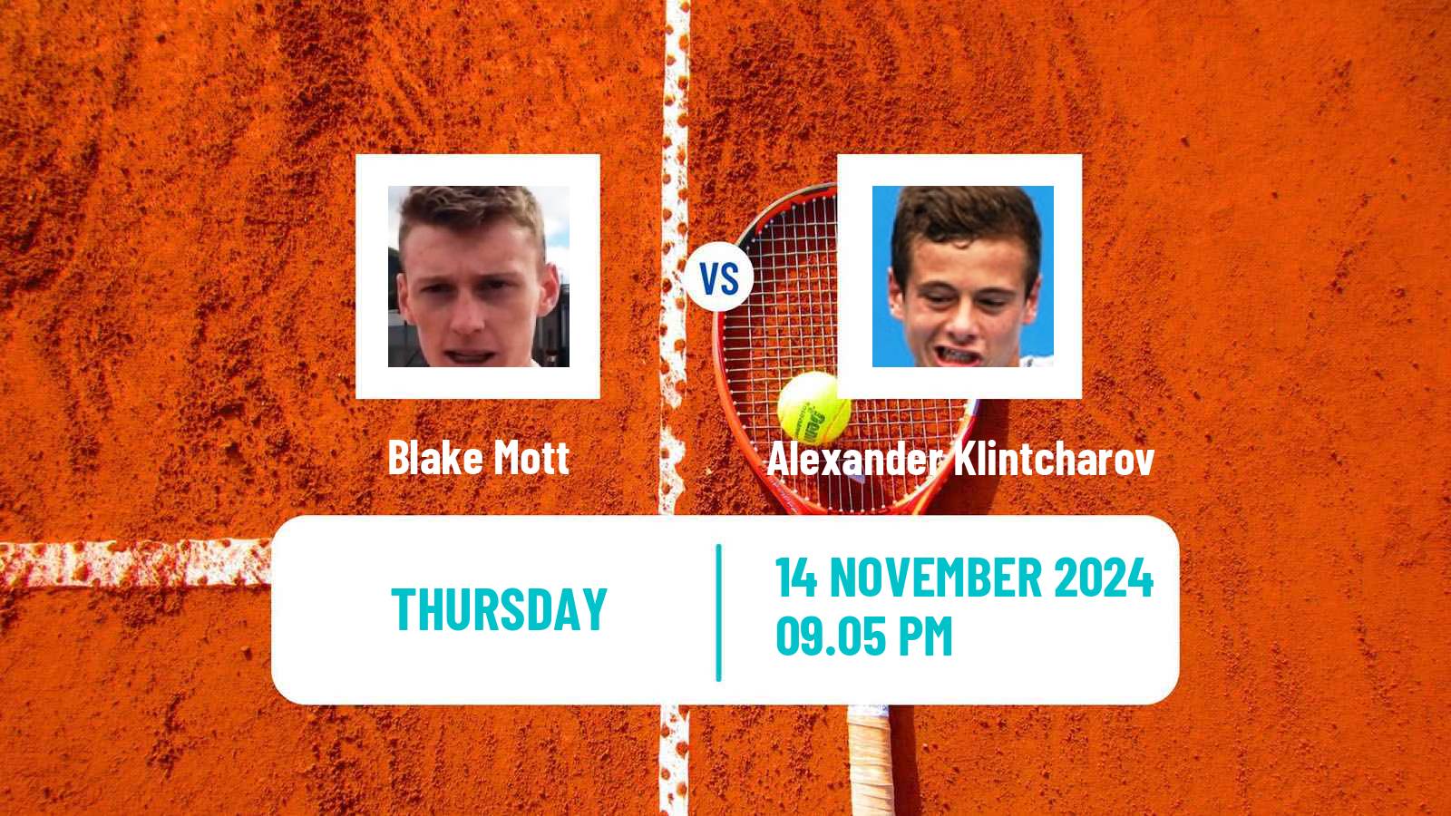 Tennis ITF M25 Brisbane Men Blake Mott - Alexander Klintcharov