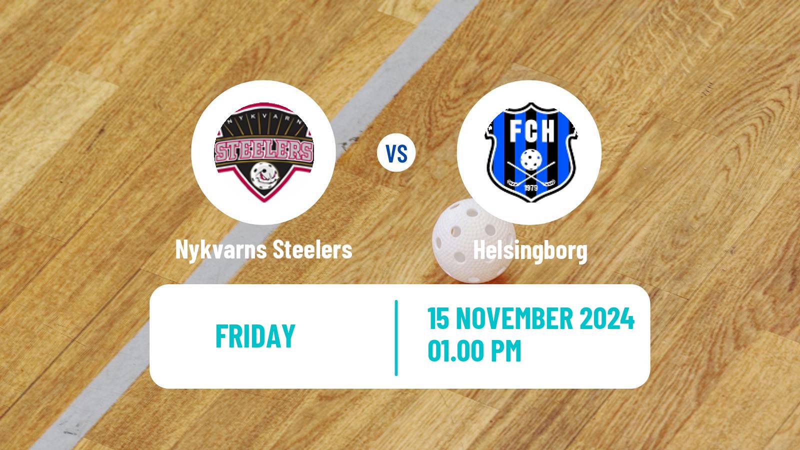 Floorball Swedish Superligan Floorball Nykvarns Steelers - Helsingborg