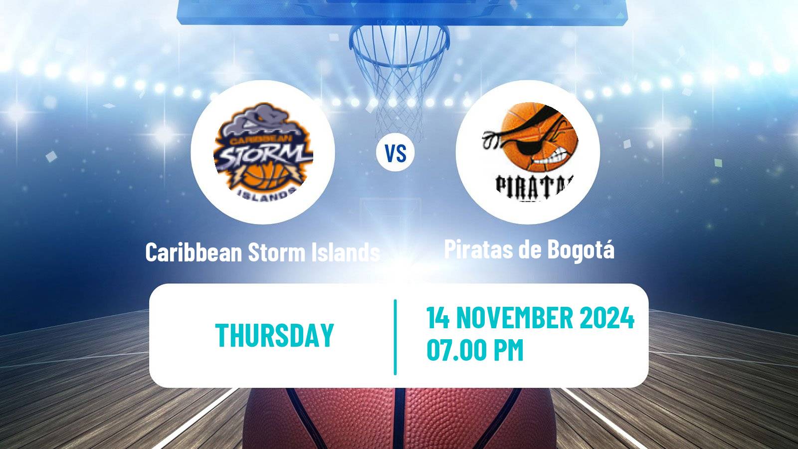 Basketball Colombian LBP Basketball Caribbean Storm Islands - Piratas de Bogotá