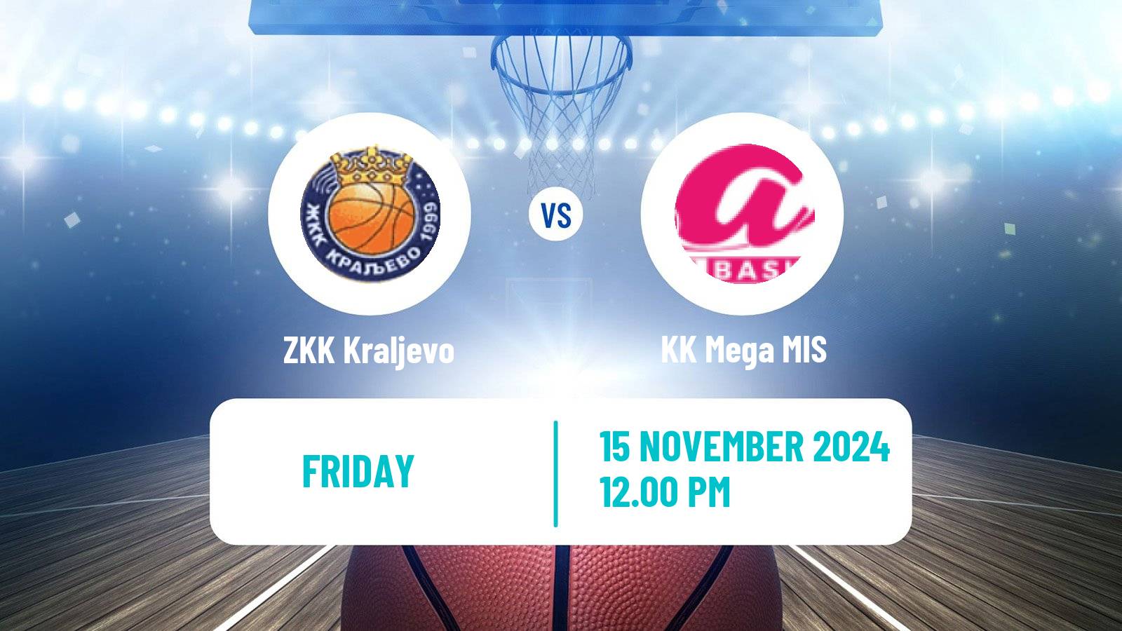 Basketball Serbian 1 ZLS Basketball Women Kraljevo - Mega MIS