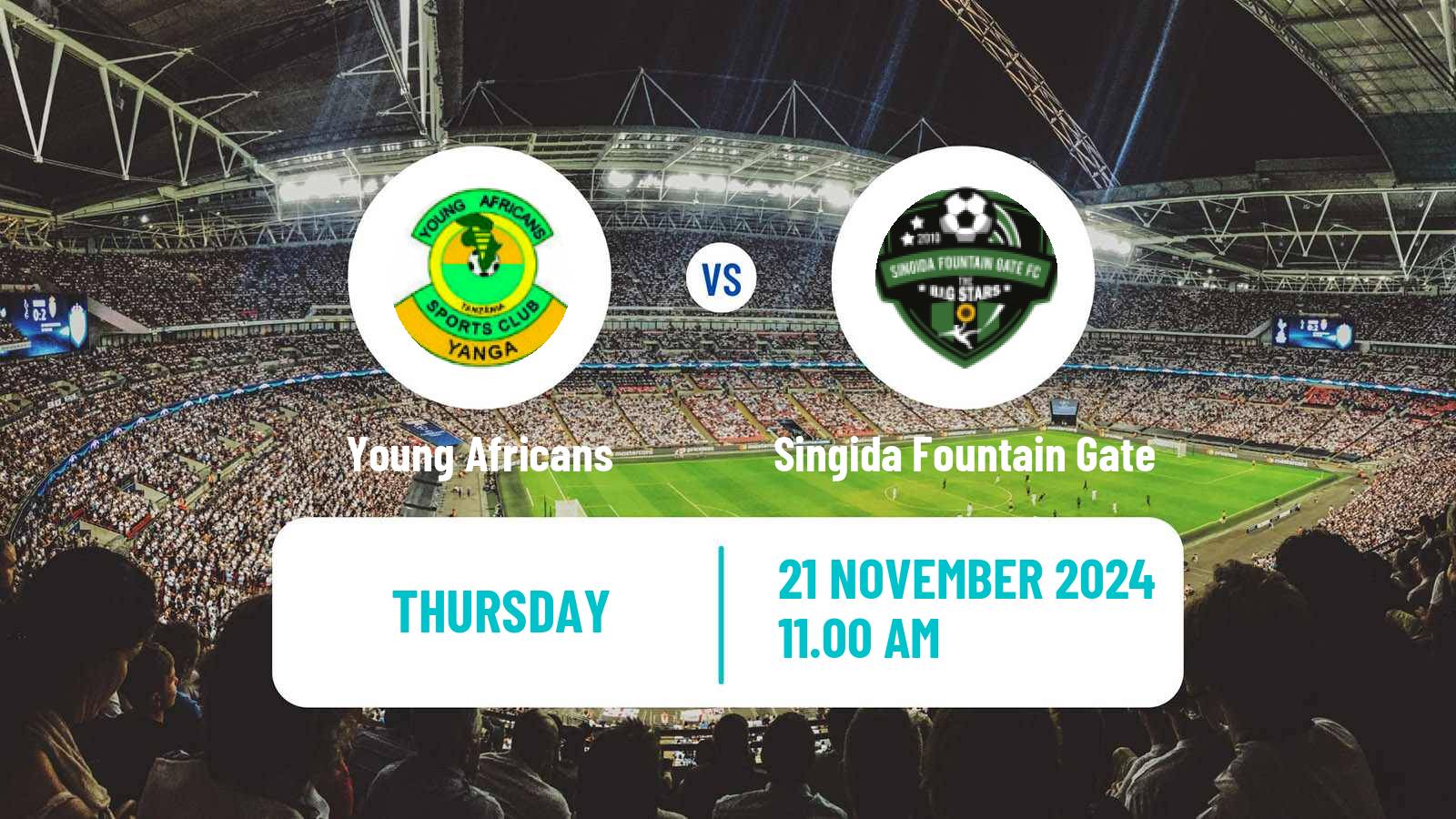 Soccer Tanzanian Premier League Young Africans - Singida Fountain Gate