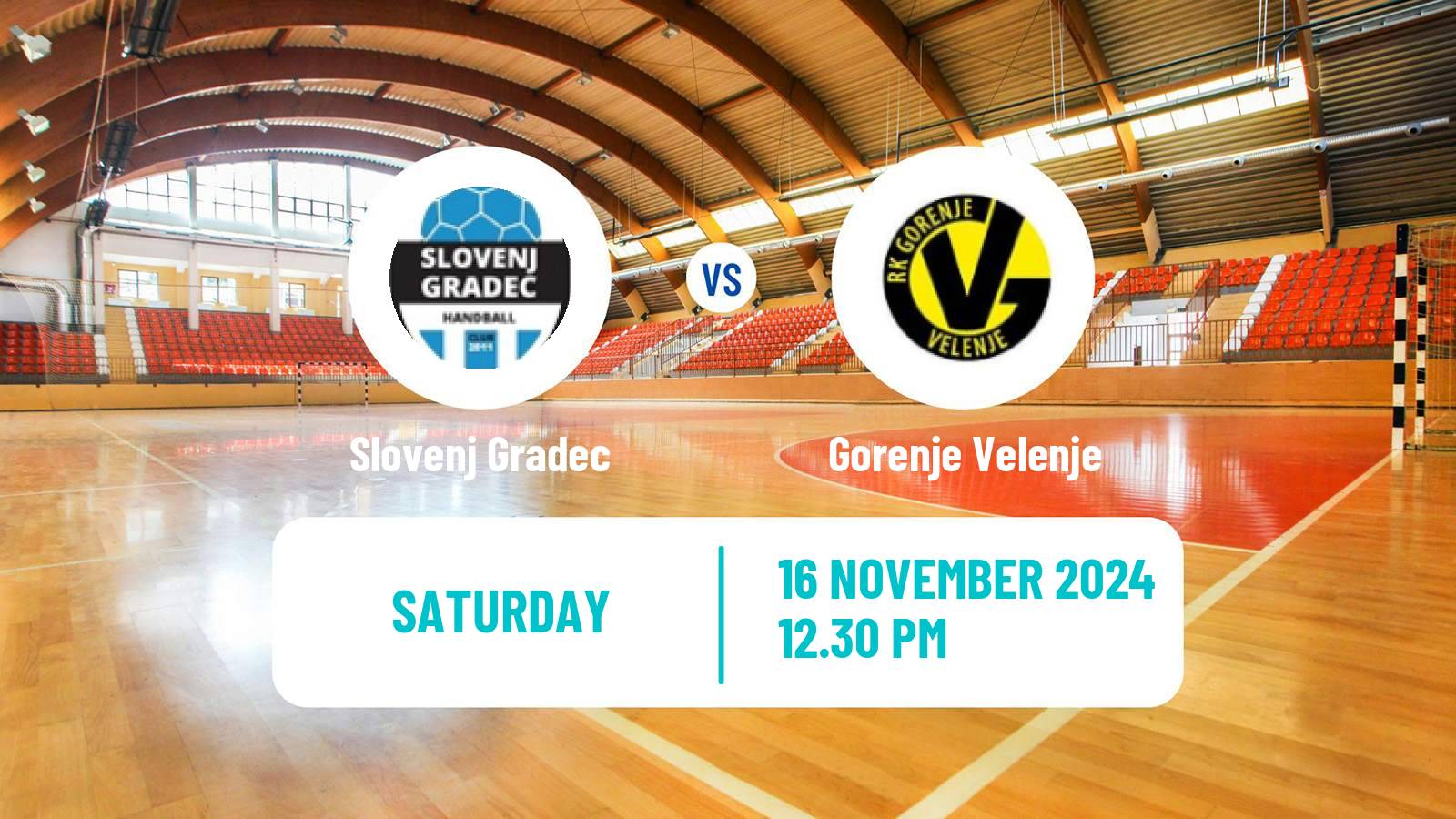 Handball Slovenian 1 NLB Liga Handball Slovenj Gradec - Gorenje Velenje