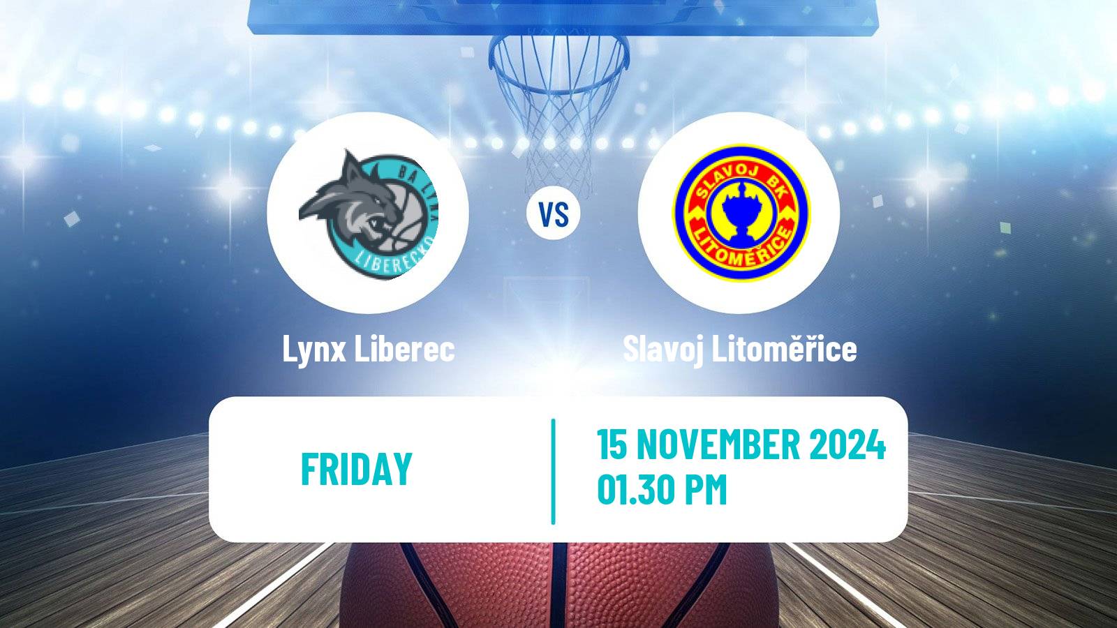 Basketball Czech 1 Liga Basketball Lynx Liberec - Slavoj Litoměřice