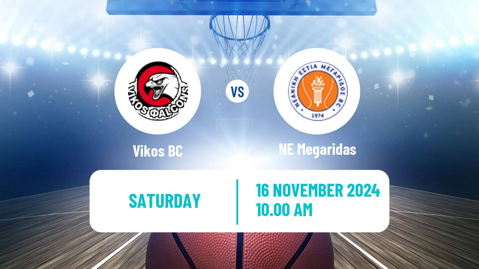 Basketball Greek Elite League Basketball Vikos - Megaridas