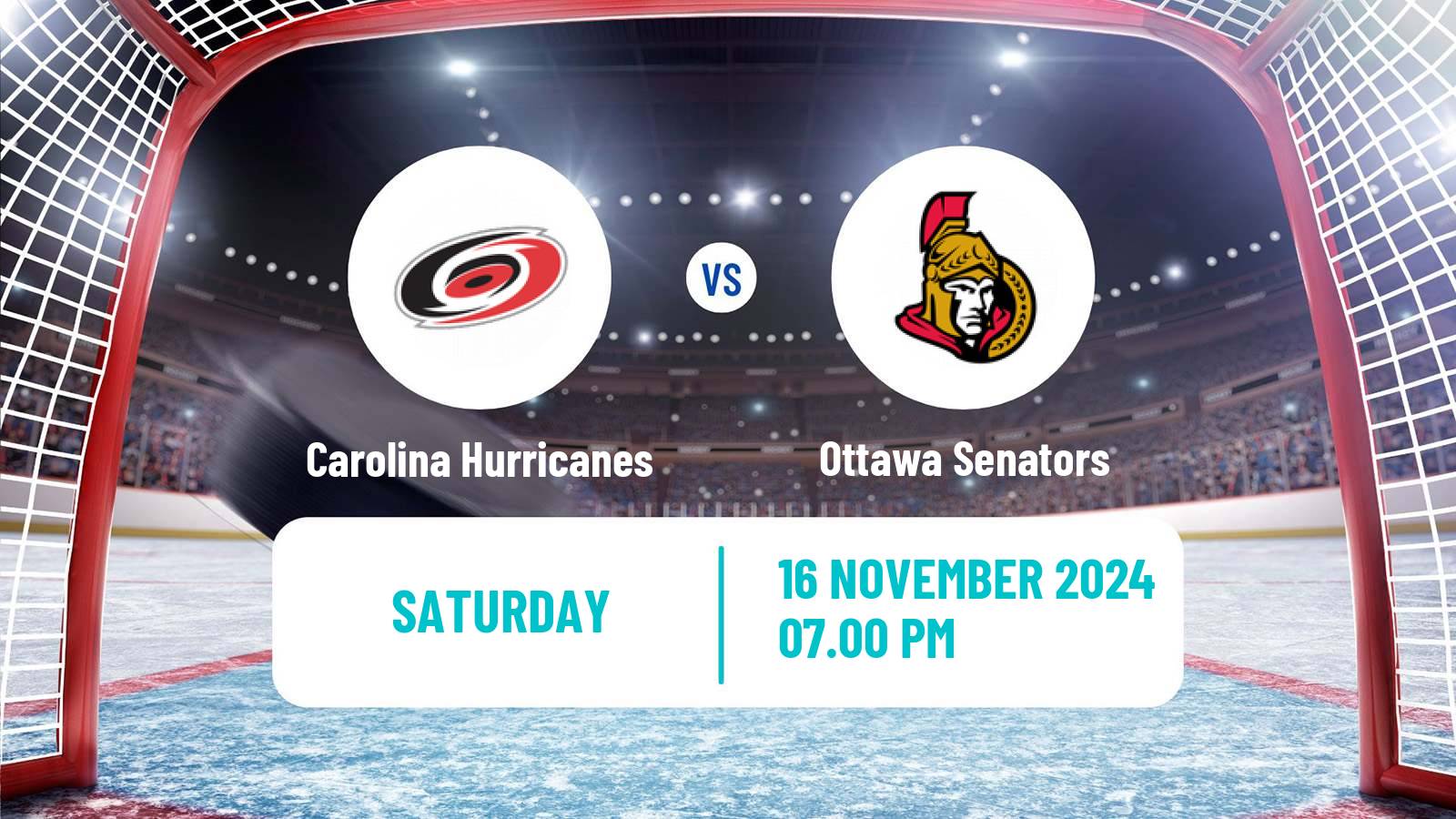 Hockey NHL Carolina Hurricanes - Ottawa Senators