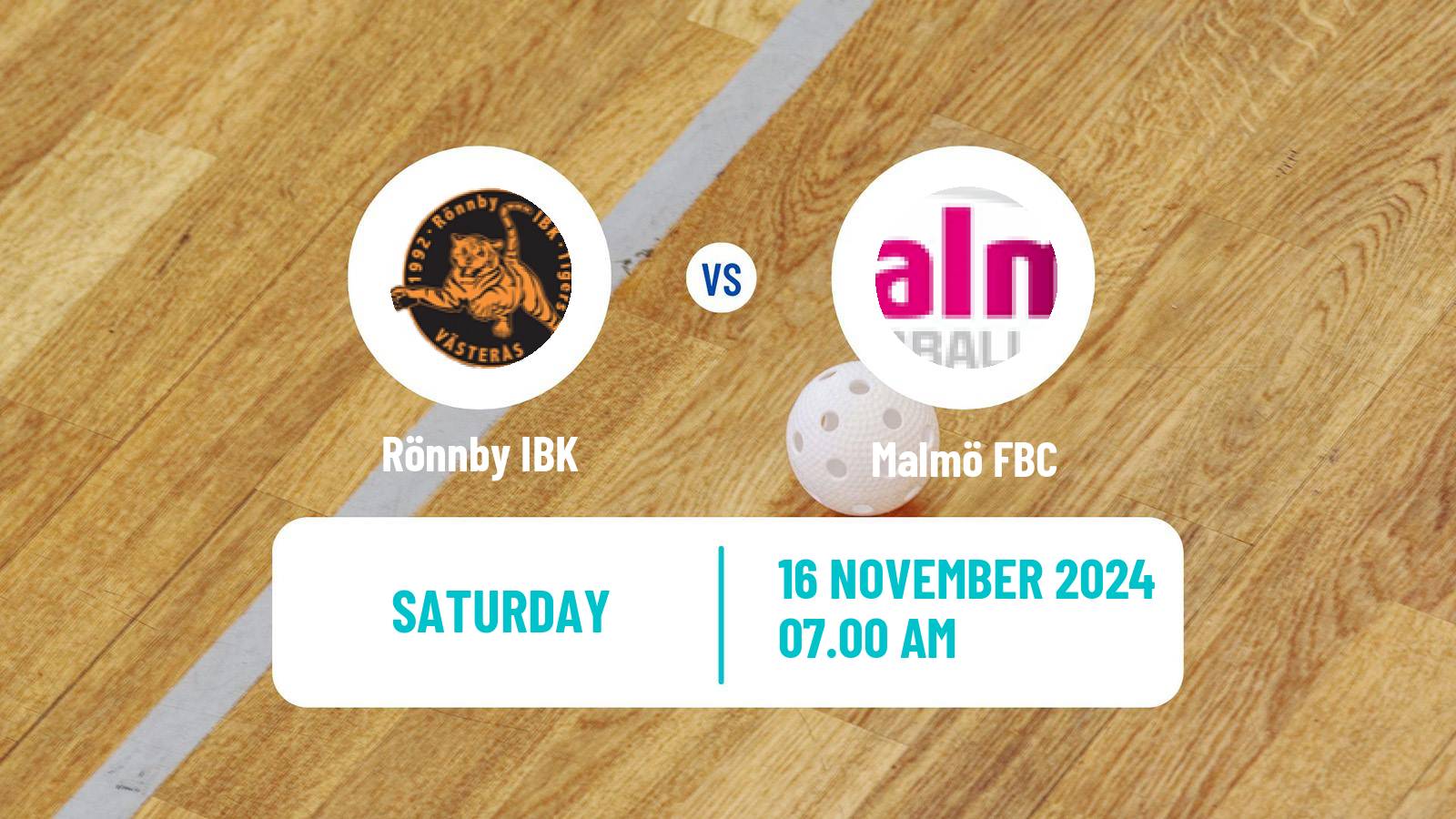 Floorball Swedish Superligan Floorball Women Rönnby IBK - Malmö FBC