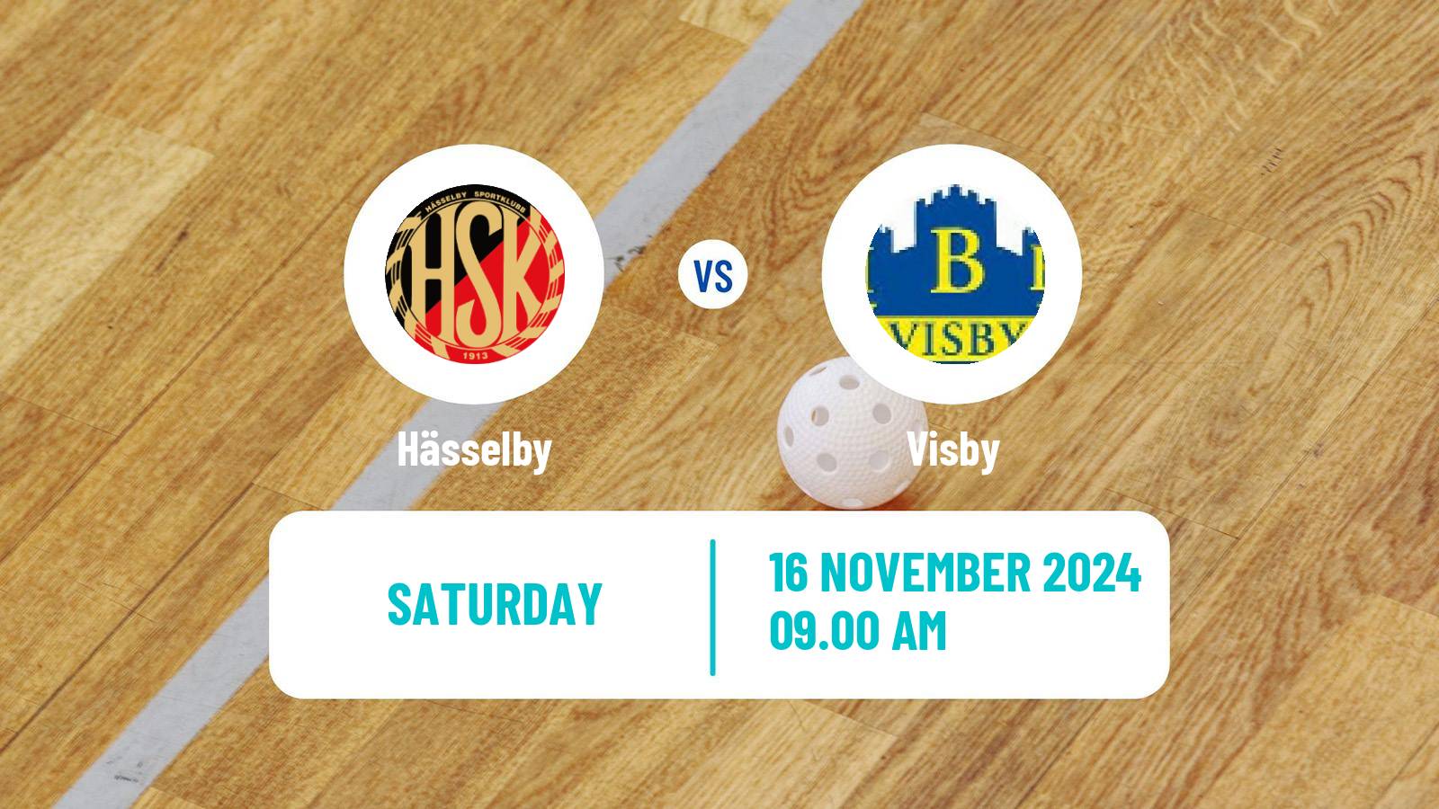 Floorball Swedish Allsvenskan Floorball Hässelby - Visby