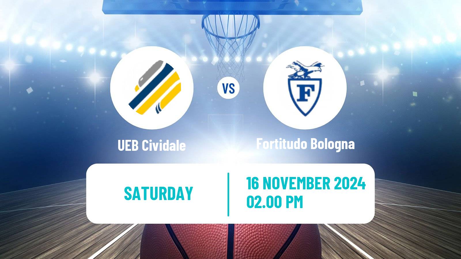 Basketball Italian Serie A2 Basketball Cividale - Fortitudo Bologna