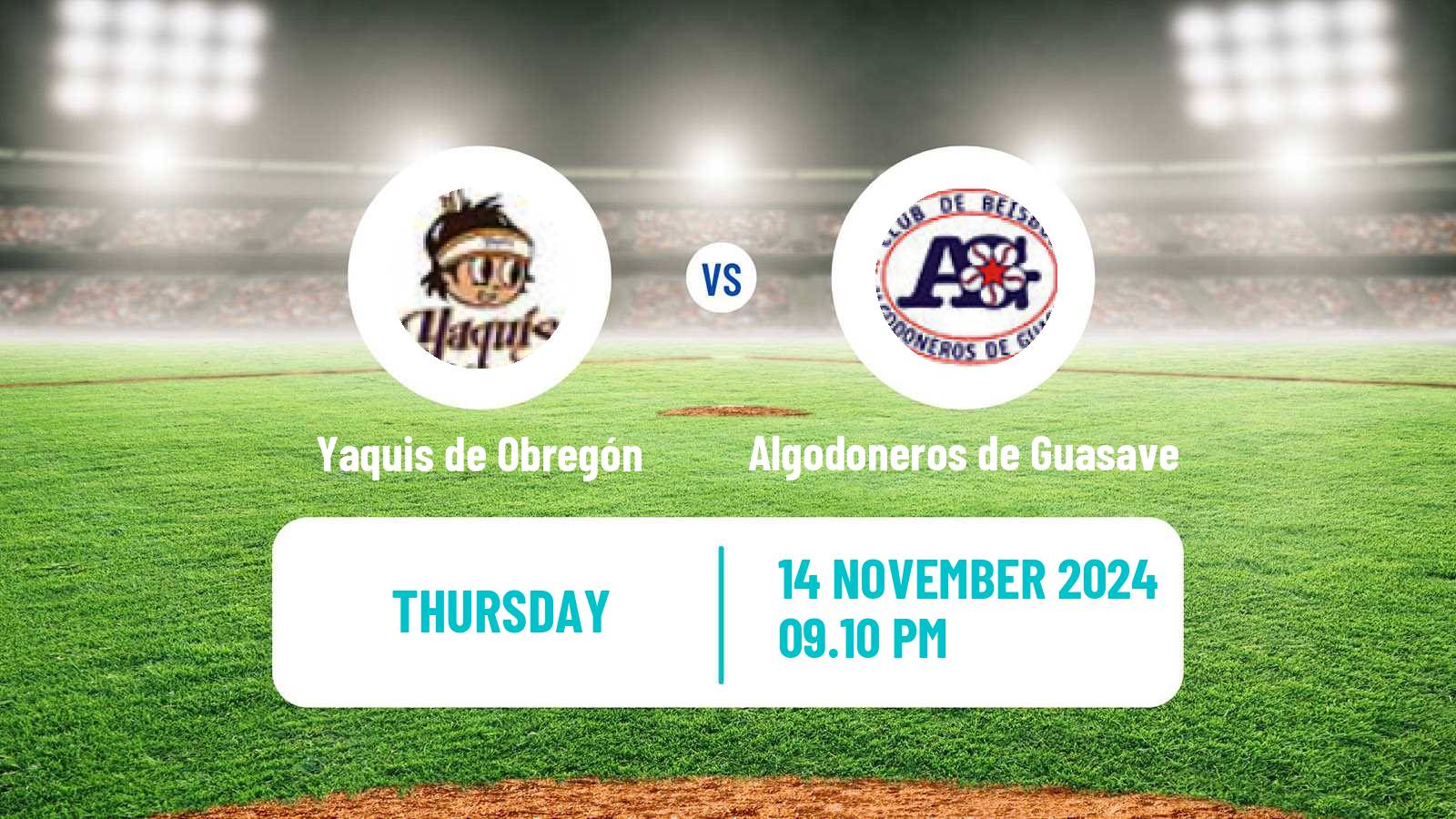 Baseball LMP Yaquis de Obregón - Algodoneros de Guasave