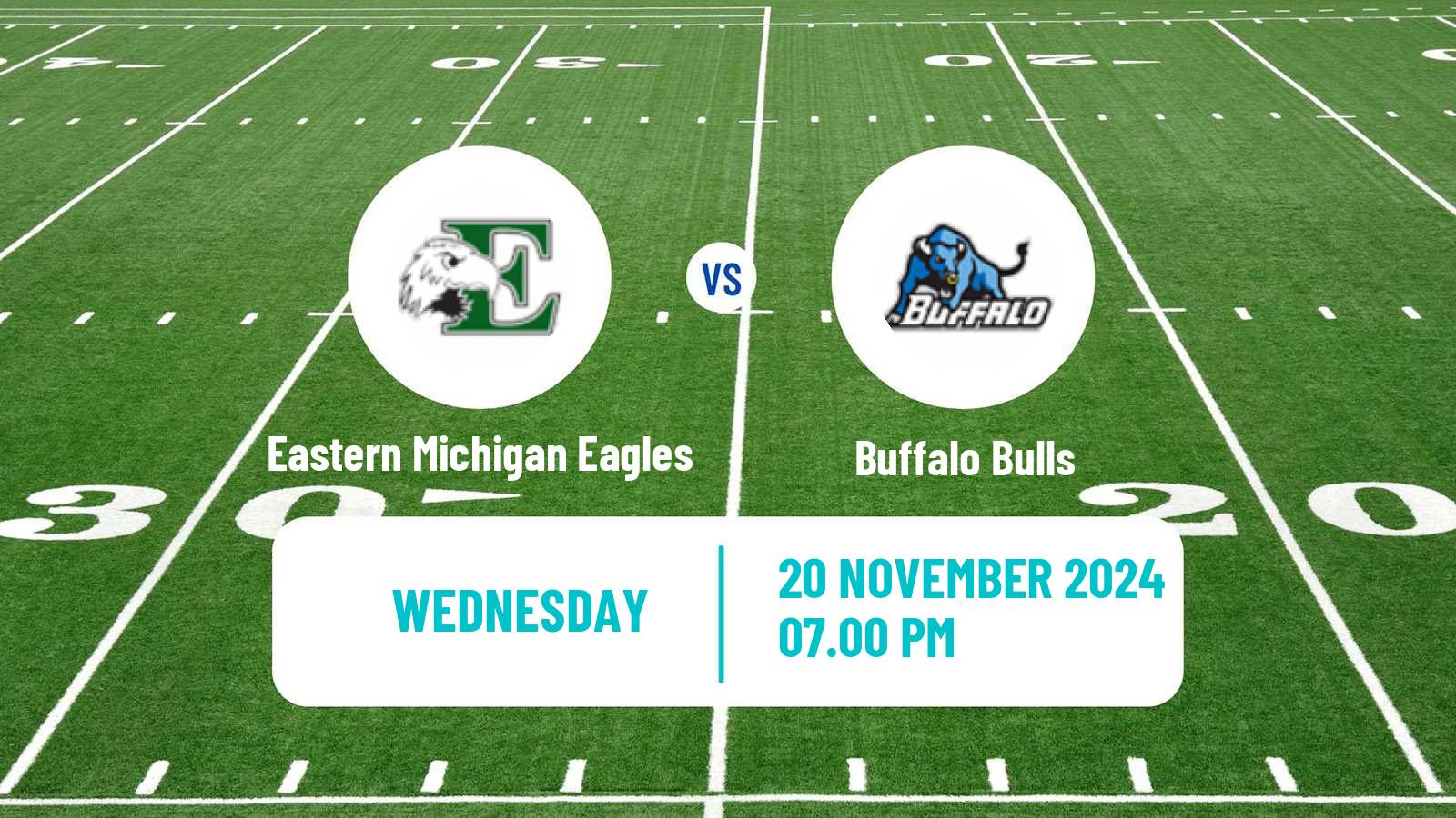 American football NCAA College Football Eastern Michigan Eagles - Buffalo Bulls