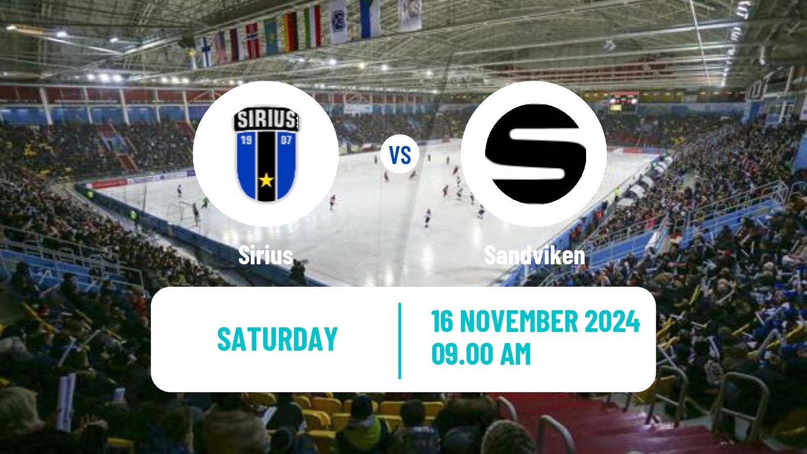 Bandy Swedish Elitserien Bandy Sirius - Sandviken