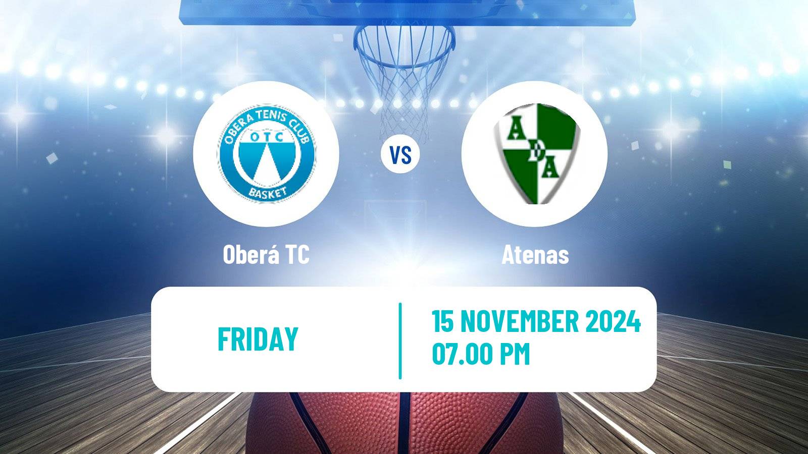 Basketball Argentinian LNB Oberá TC - Atenas