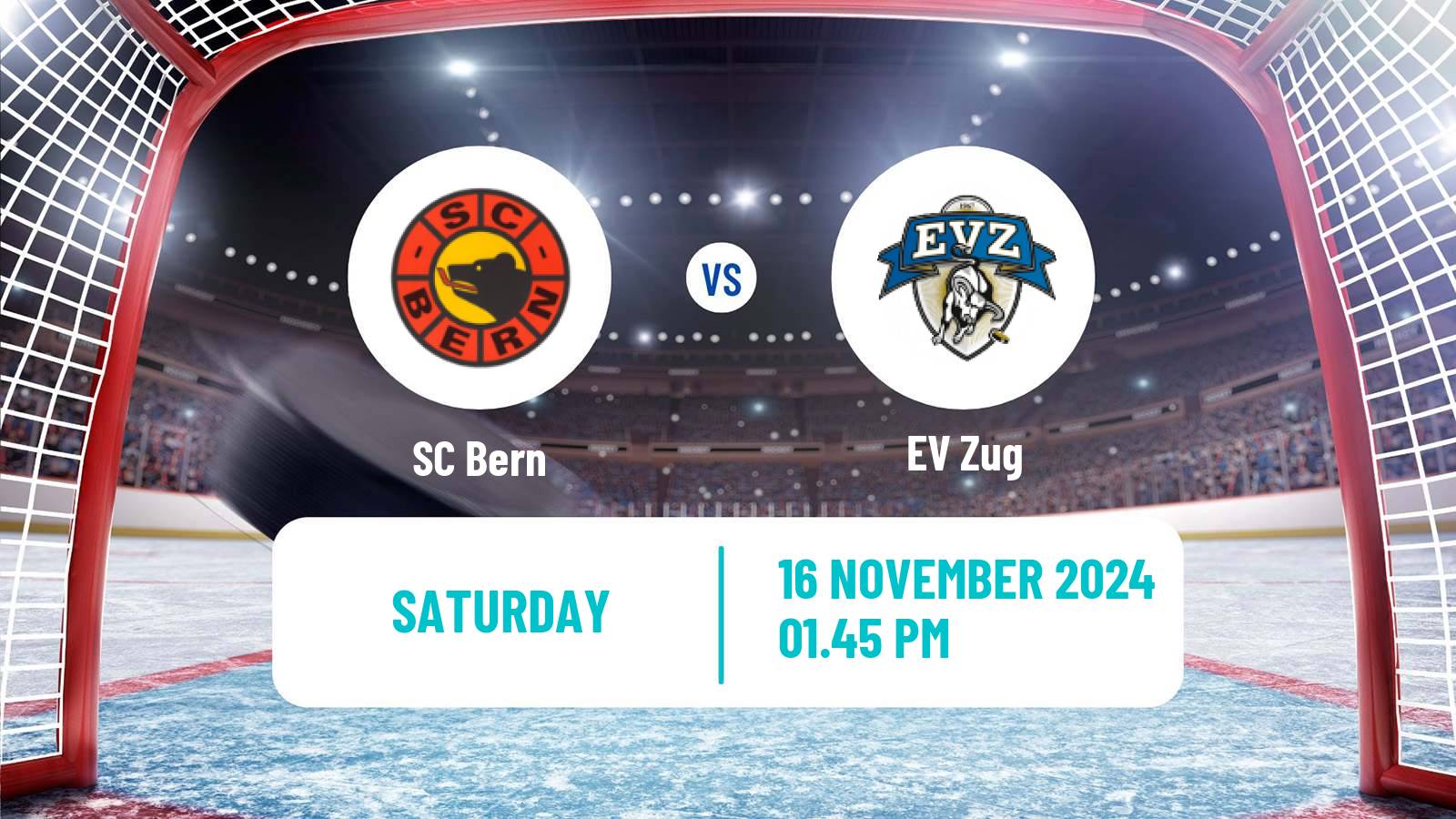 Hockey Swiss National League Hockey Bern - EV Zug