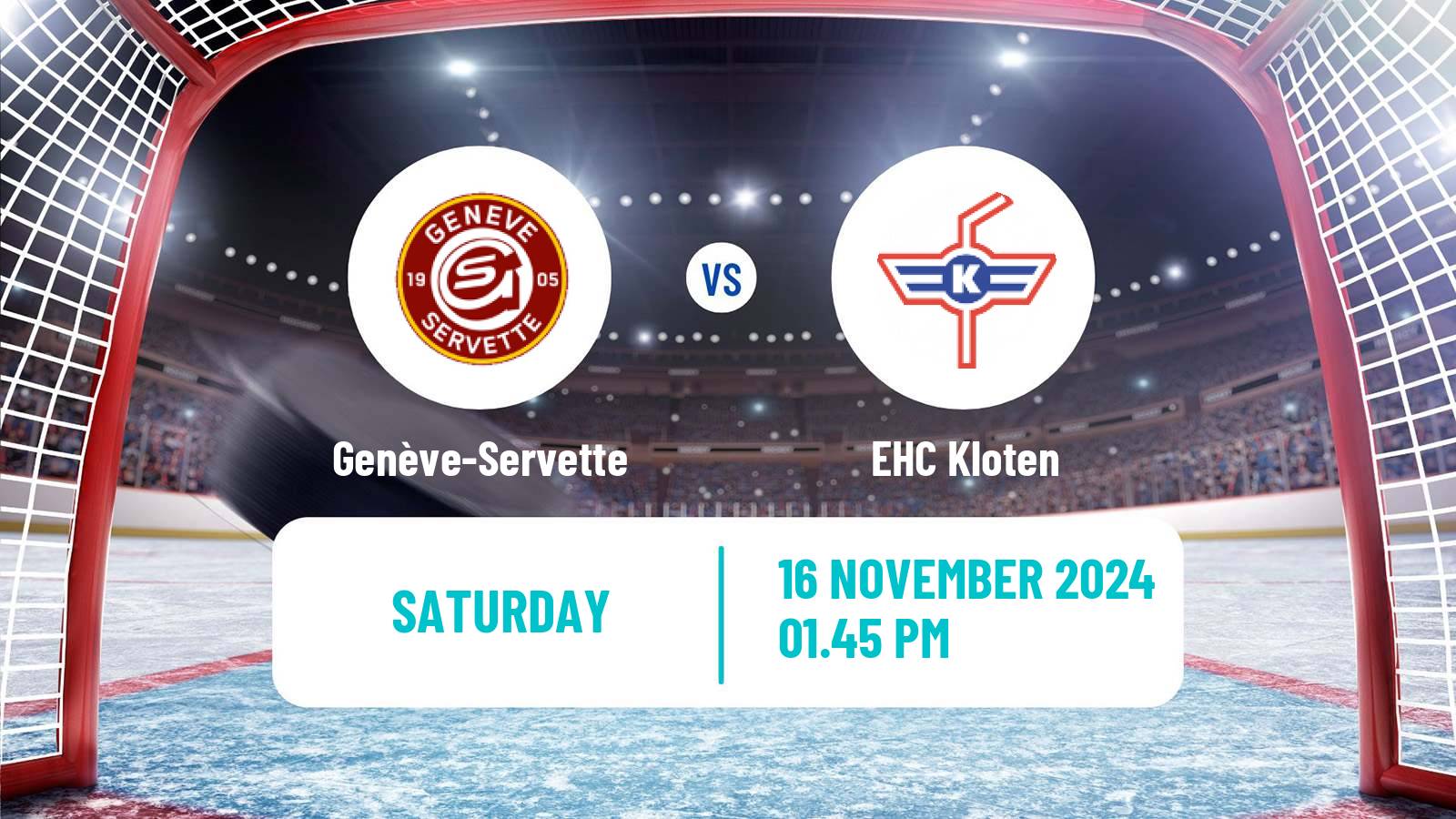 Hockey Swiss National League Hockey Genève-Servette - EHC Kloten