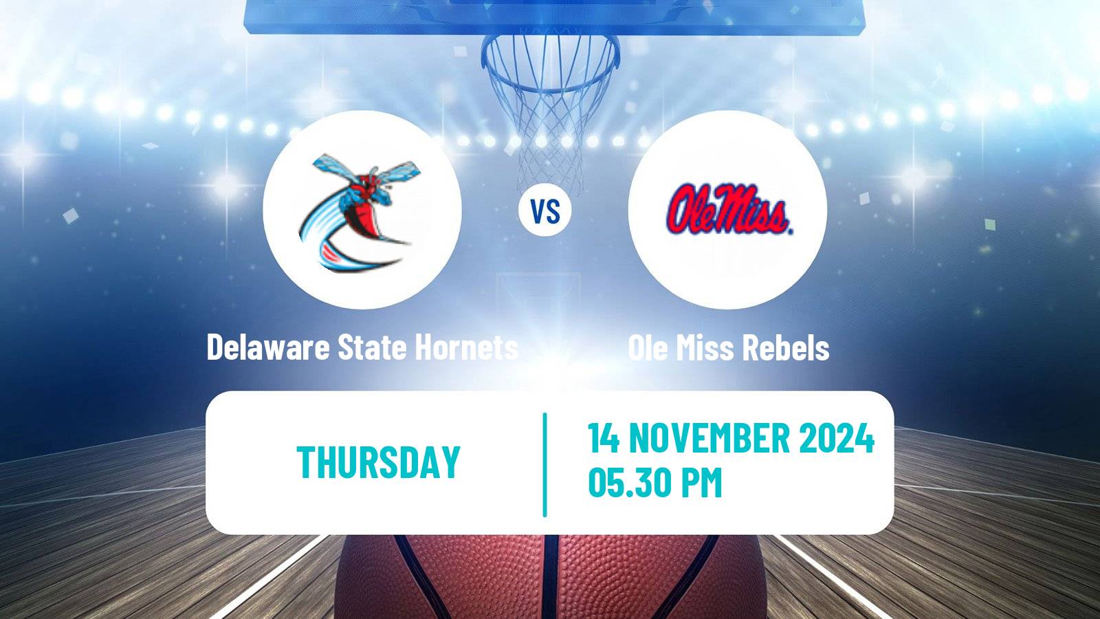 Basketball NCAA College Basketball Women Delaware State Hornets - Ole Miss Rebels