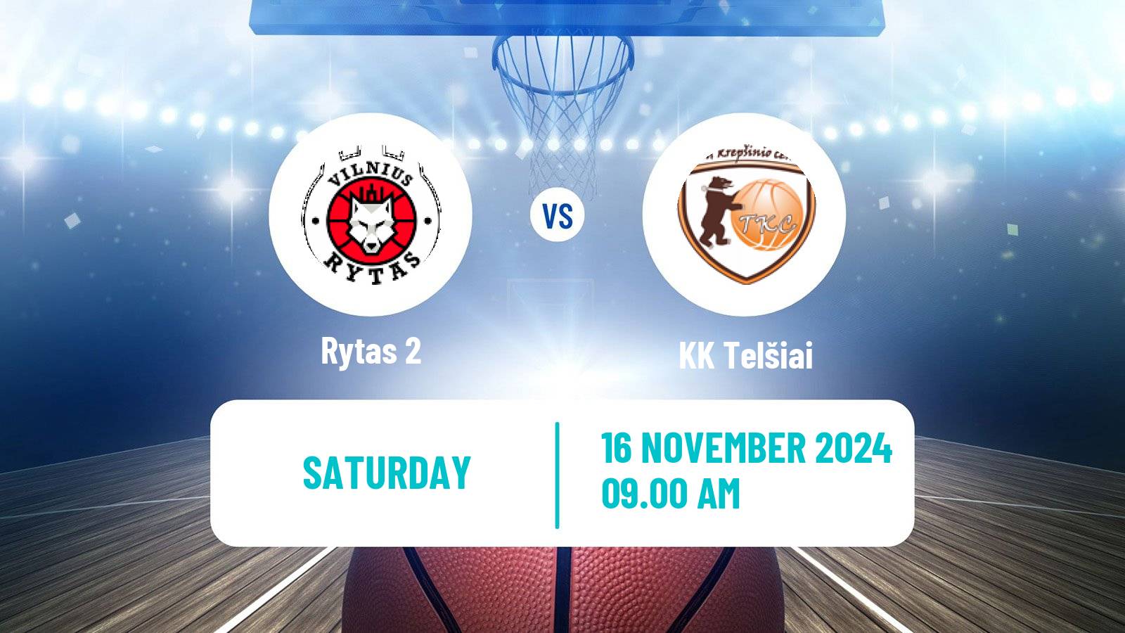 Basketball Lietuvos NKL Rytas 2 - Telšiai