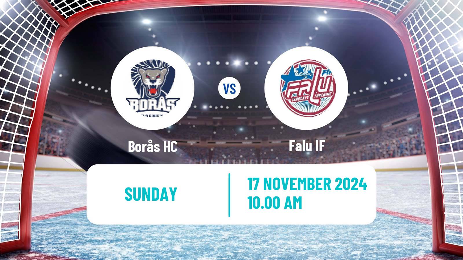 Hockey Swedish HockeyEttan Vastra Borås - Falu