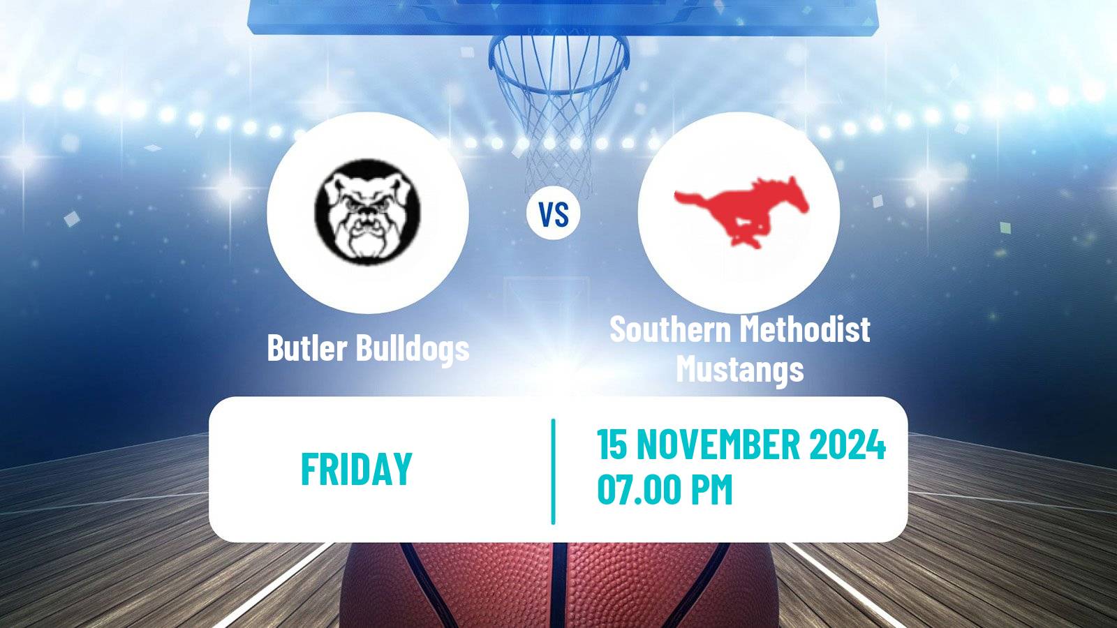 Basketball NCAA College Basketball Butler Bulldogs - Southern Methodist Mustangs