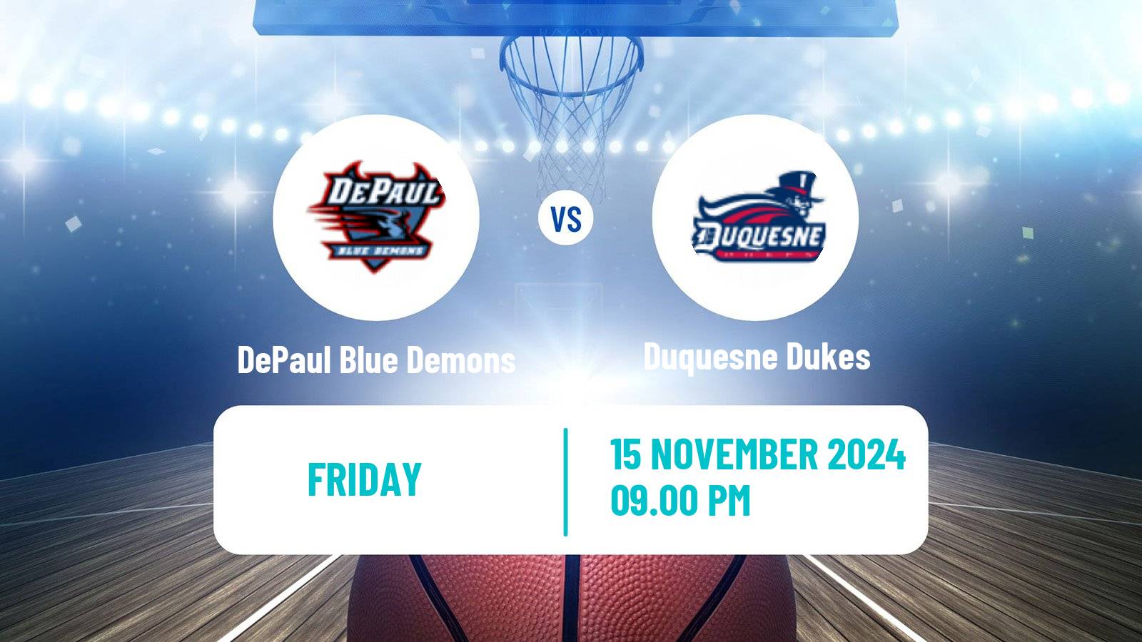 Basketball NCAA College Basketball DePaul Blue Demons - Duquesne Dukes