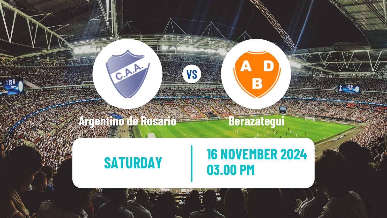 Soccer Argentinian Primera C Argentino de Rosario - Berazategui