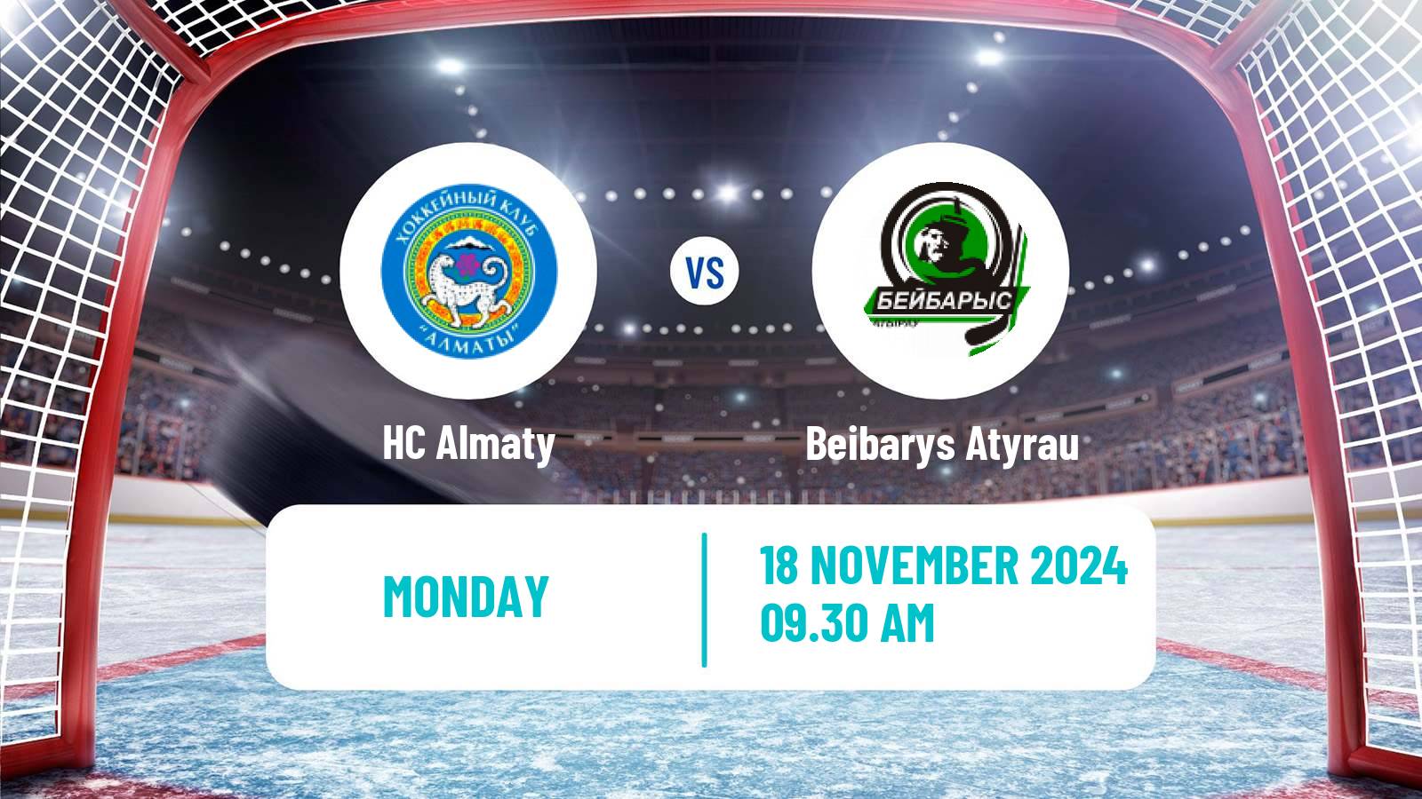 Hockey Kazakh Ice Hockey Championship Almaty - Beibarys Atyrau