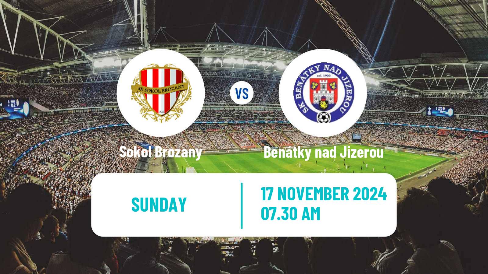 Soccer Czech CFL Group B Sokol Brozany - Benátky nad Jizerou