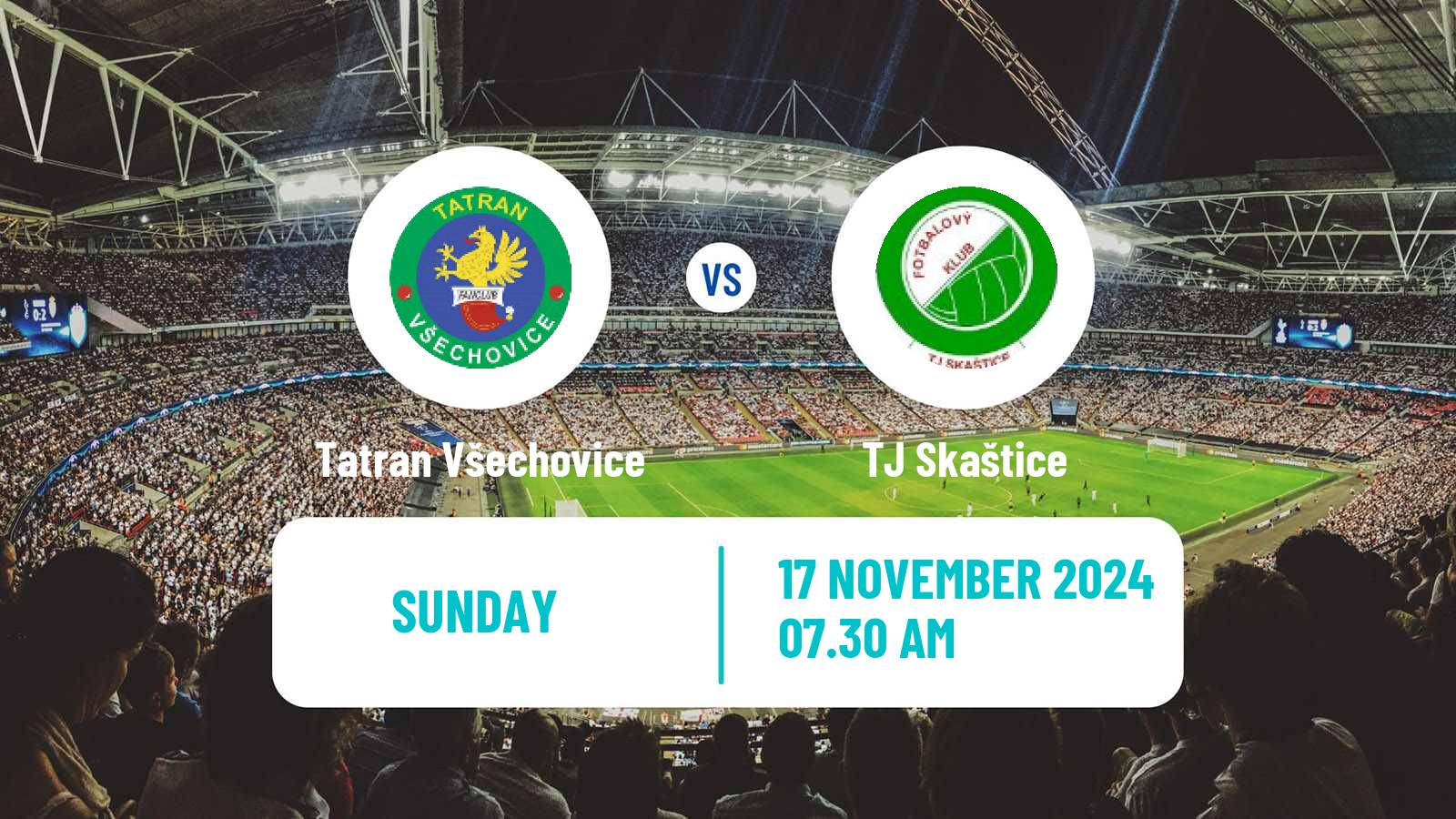 Soccer Czech Division E Tatran Všechovice - Skaštice