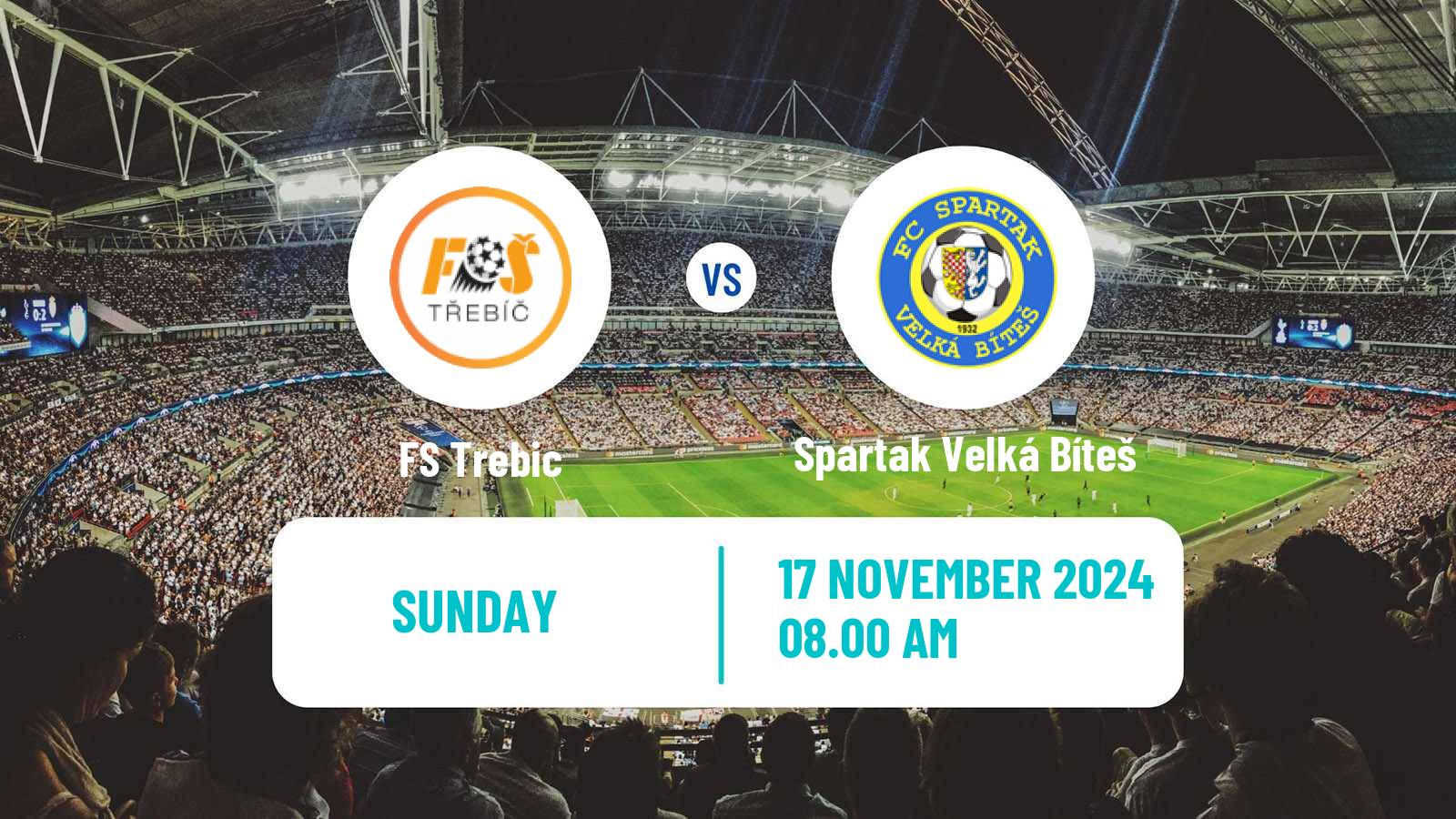 Soccer Czech Division D FS Trebic - Spartak Velká Bíteš