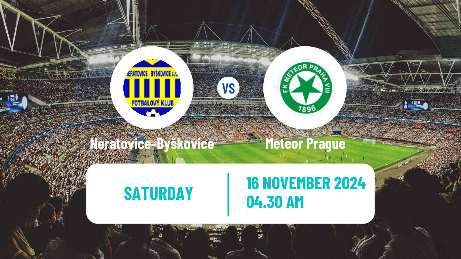 Soccer Czech Division B Neratovice–Byškovice - Meteor Prague