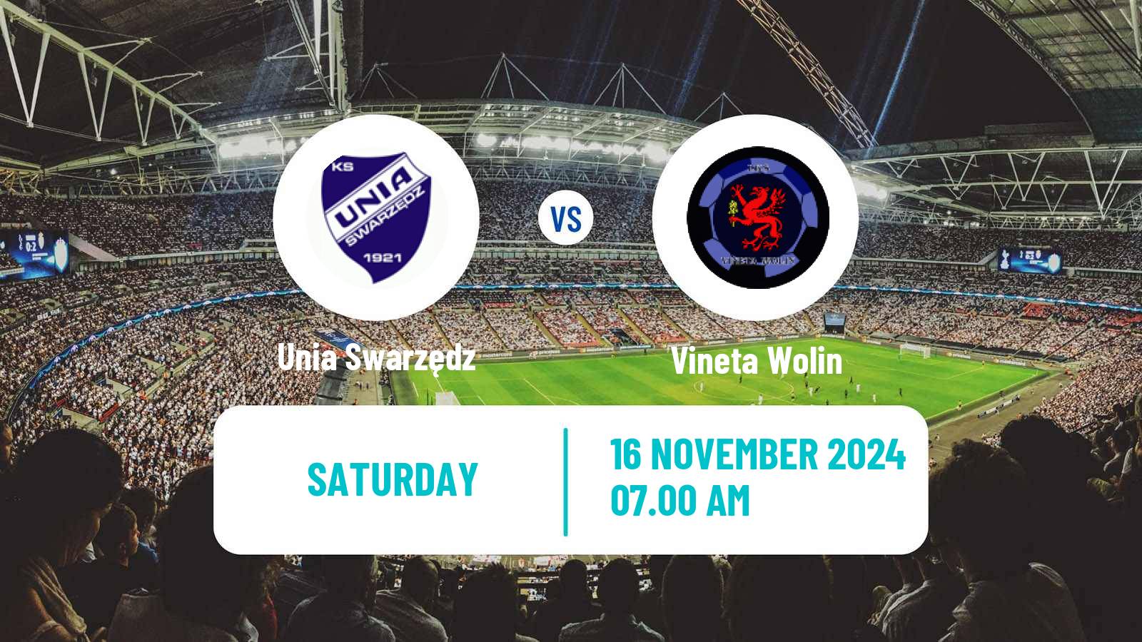 Soccer Polish Division 3 - Group II Unia Swarzędz - Vineta Wolin