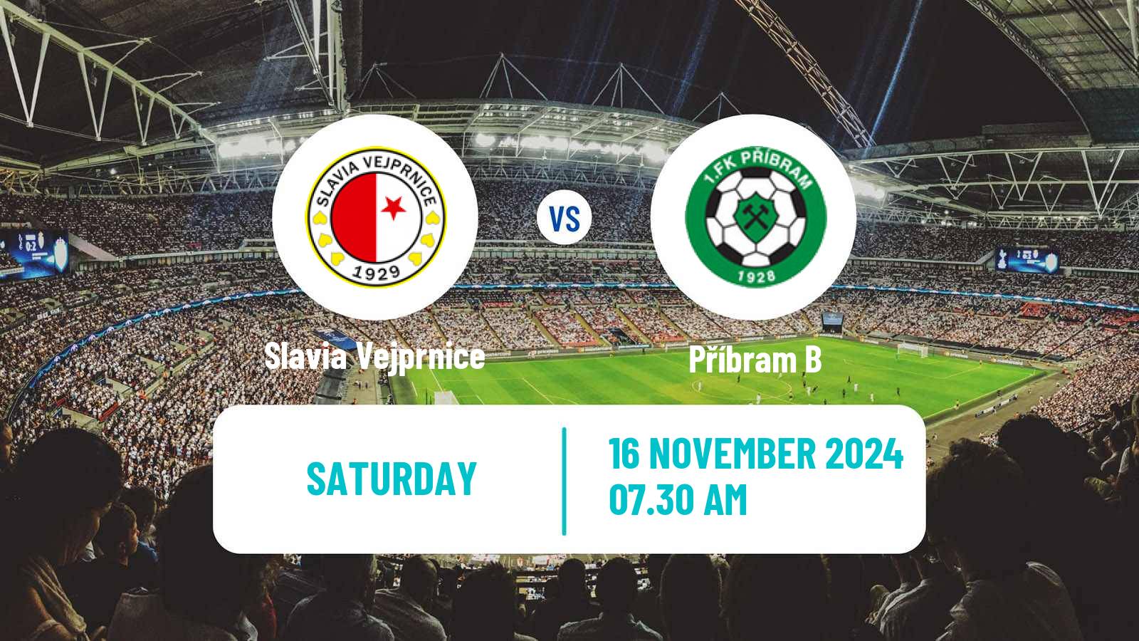 Soccer Czech Division A Slavia Vejprnice - Příbram B