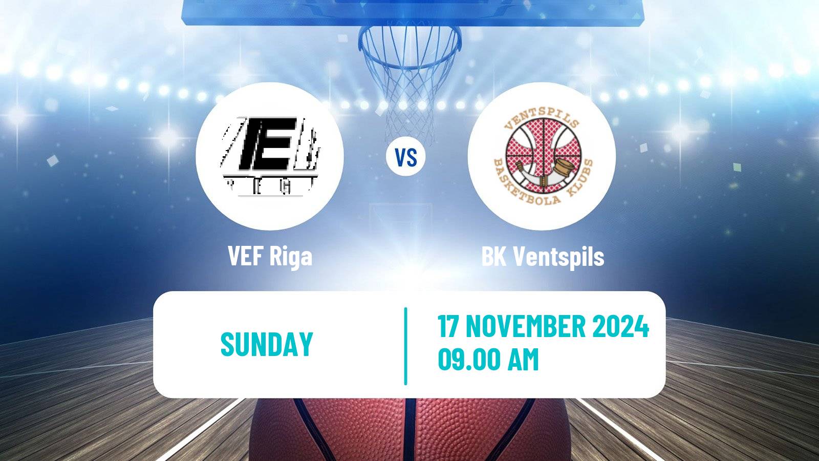 Basketball Estonian–Latvian Basketball League VEF Riga - BK Ventspils