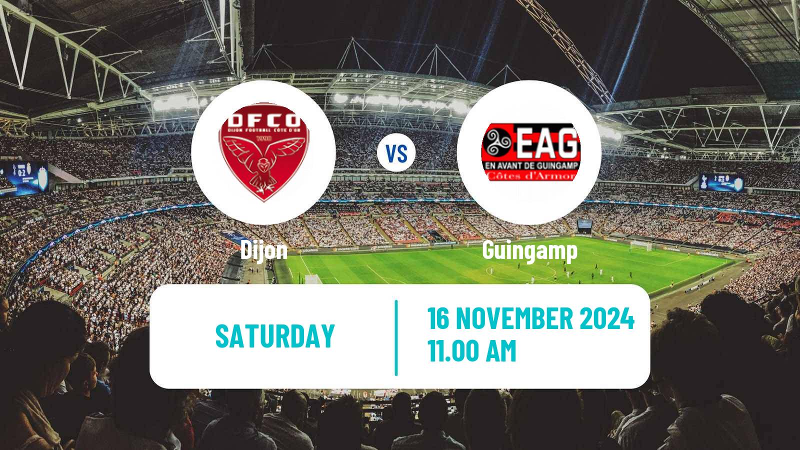 Soccer French Division 1 Women Dijon - Guingamp