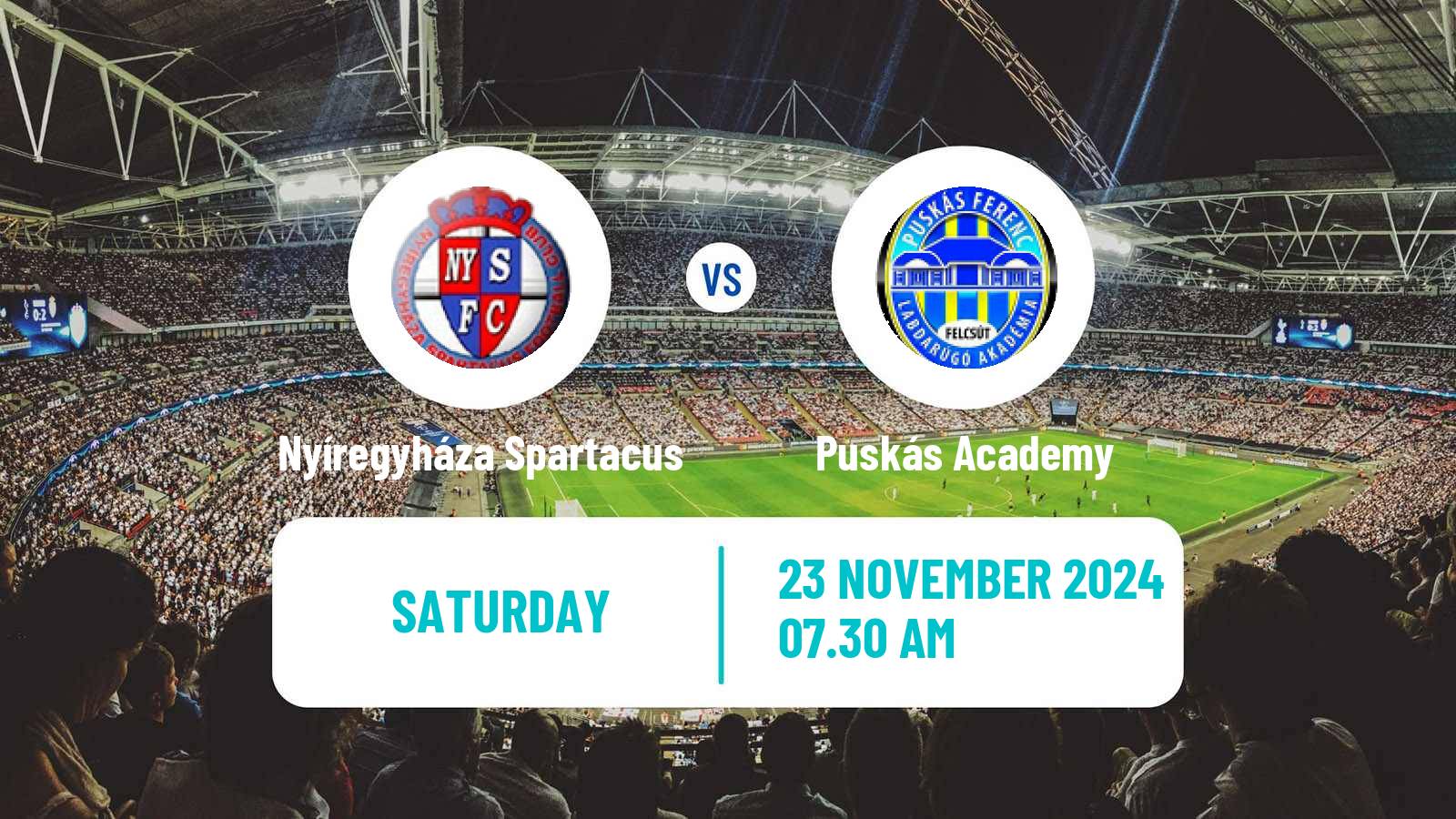 Soccer Hungarian NB I Nyíregyháza Spartacus - Puskás Academy