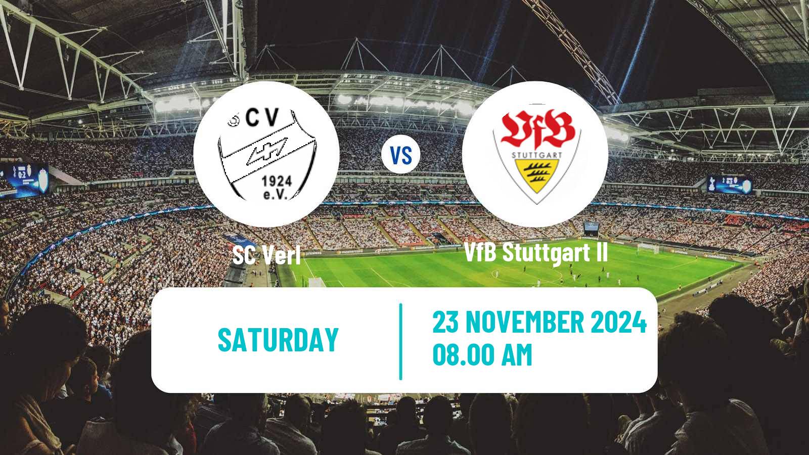 Soccer German 3 Bundesliga Verl - VfB Stuttgart II