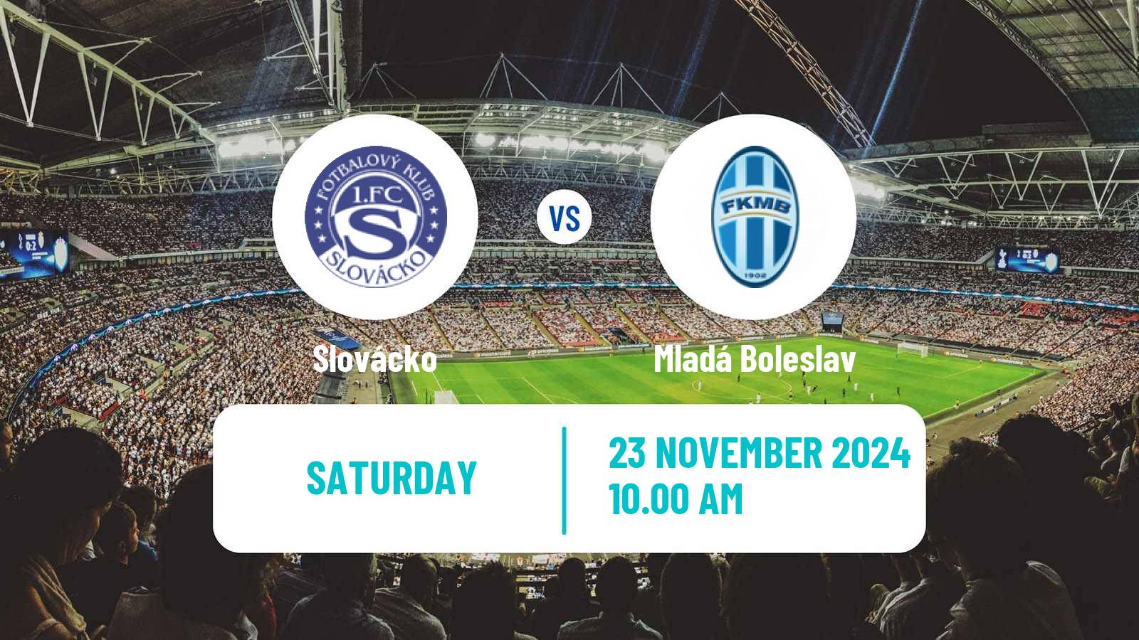 Soccer Czech 1 Liga Slovácko - Mladá Boleslav