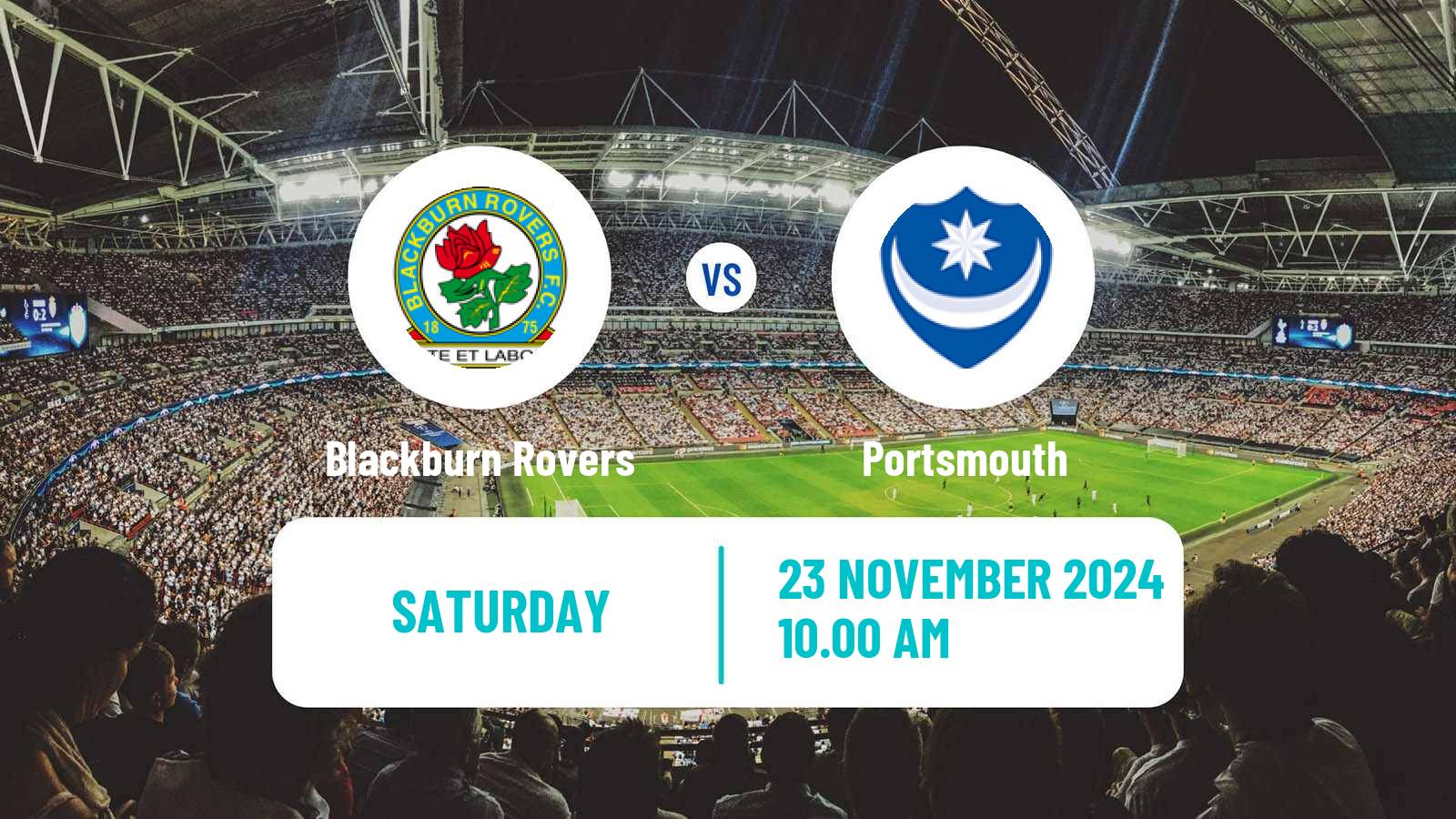 Soccer English League Championship Blackburn Rovers - Portsmouth