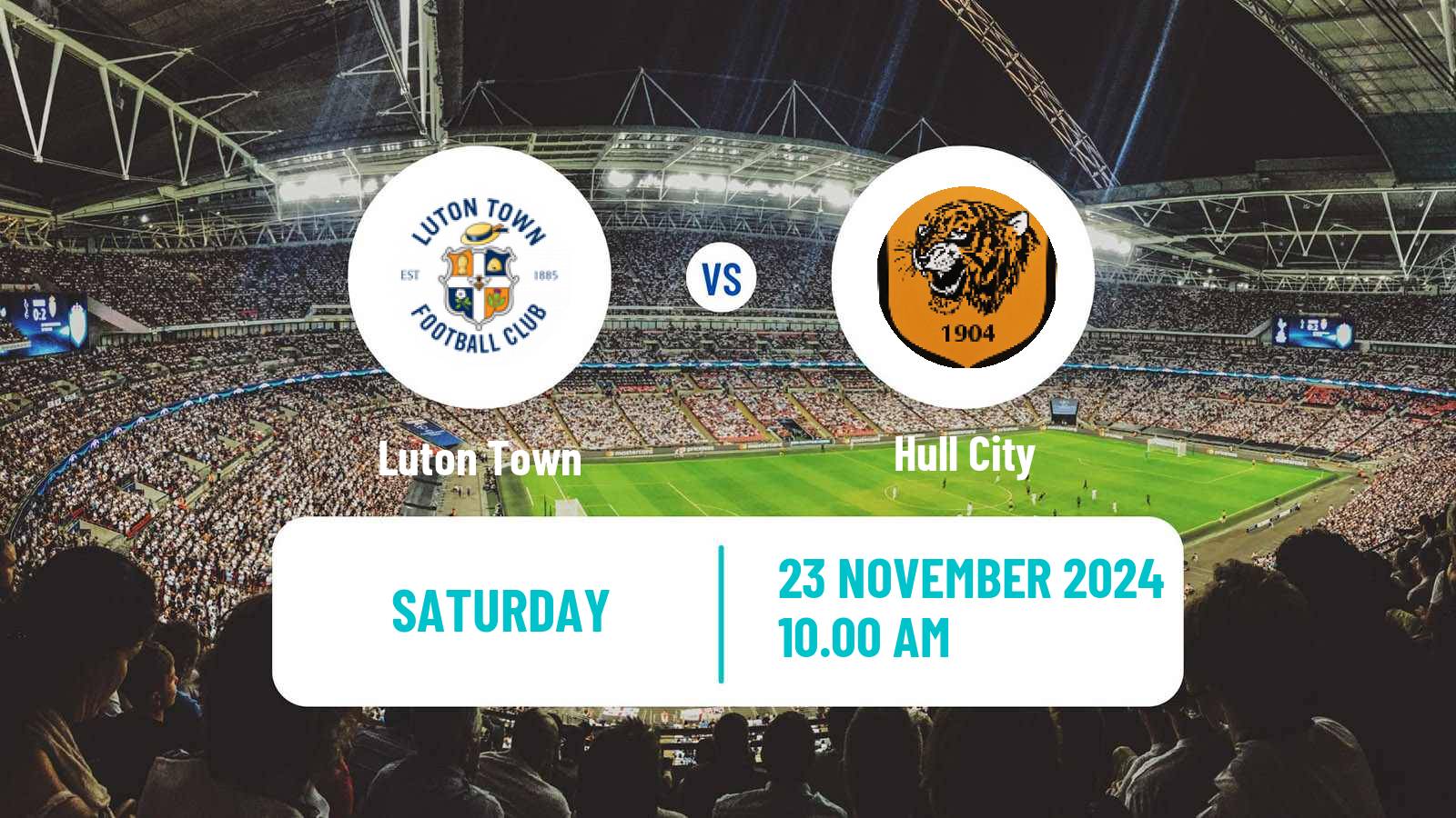 Soccer English League Championship Luton Town - Hull City