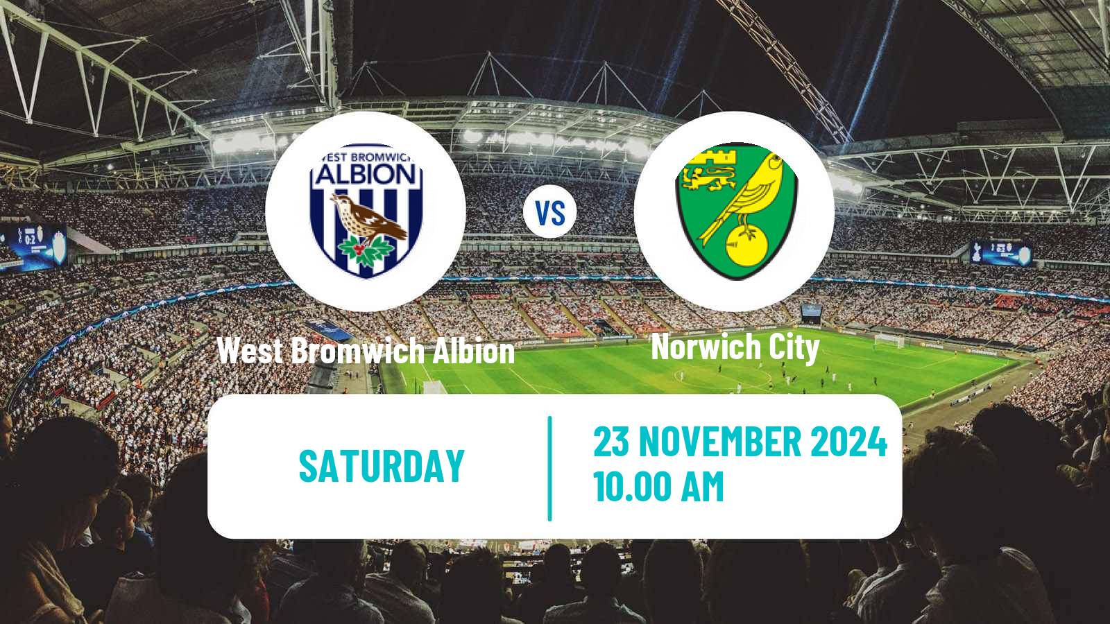 Soccer English League Championship West Bromwich Albion - Norwich City